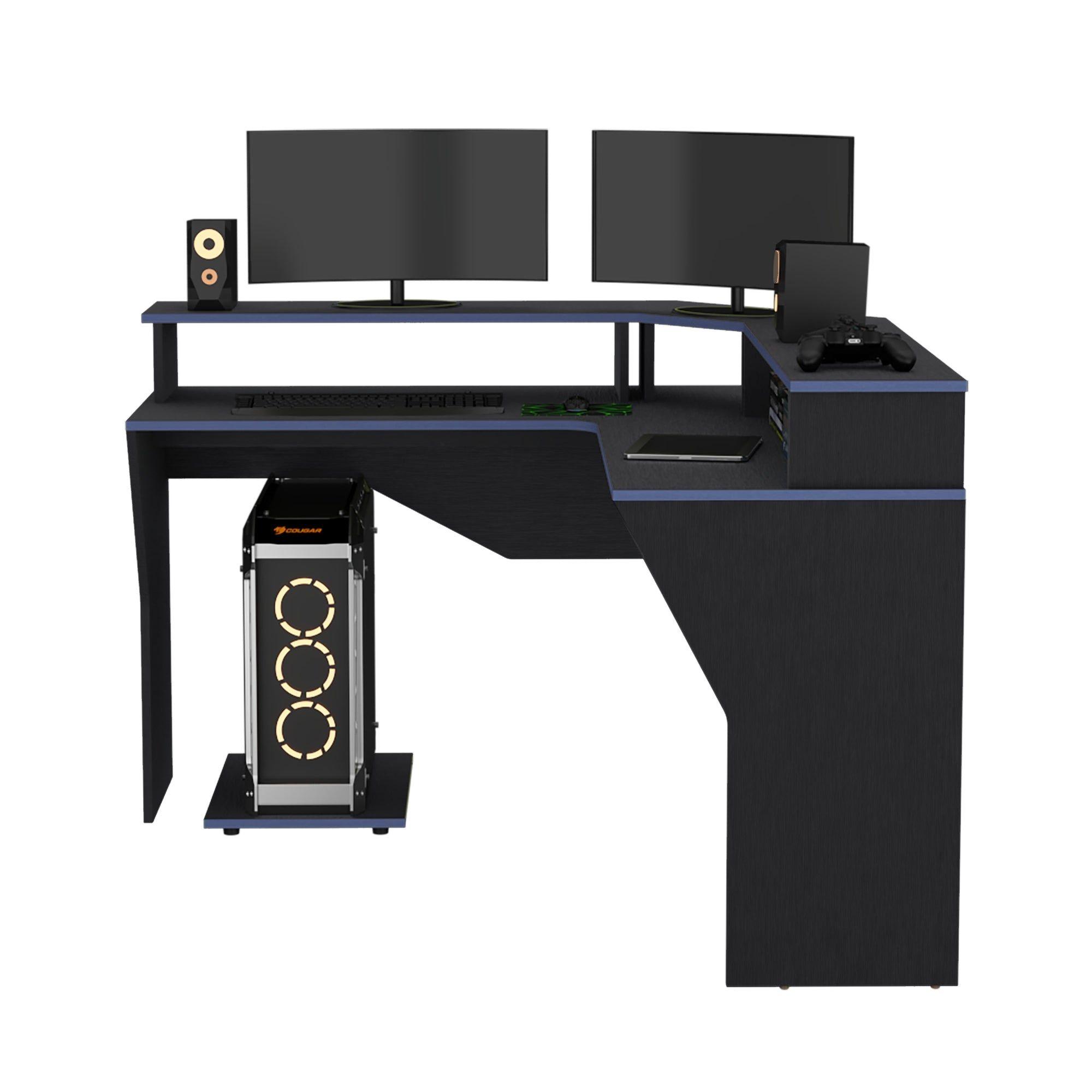 ESCRITORIO GAMER EN L 88,5X127,9X127,9 CM FM-046N NEGRO Y AZUL-3