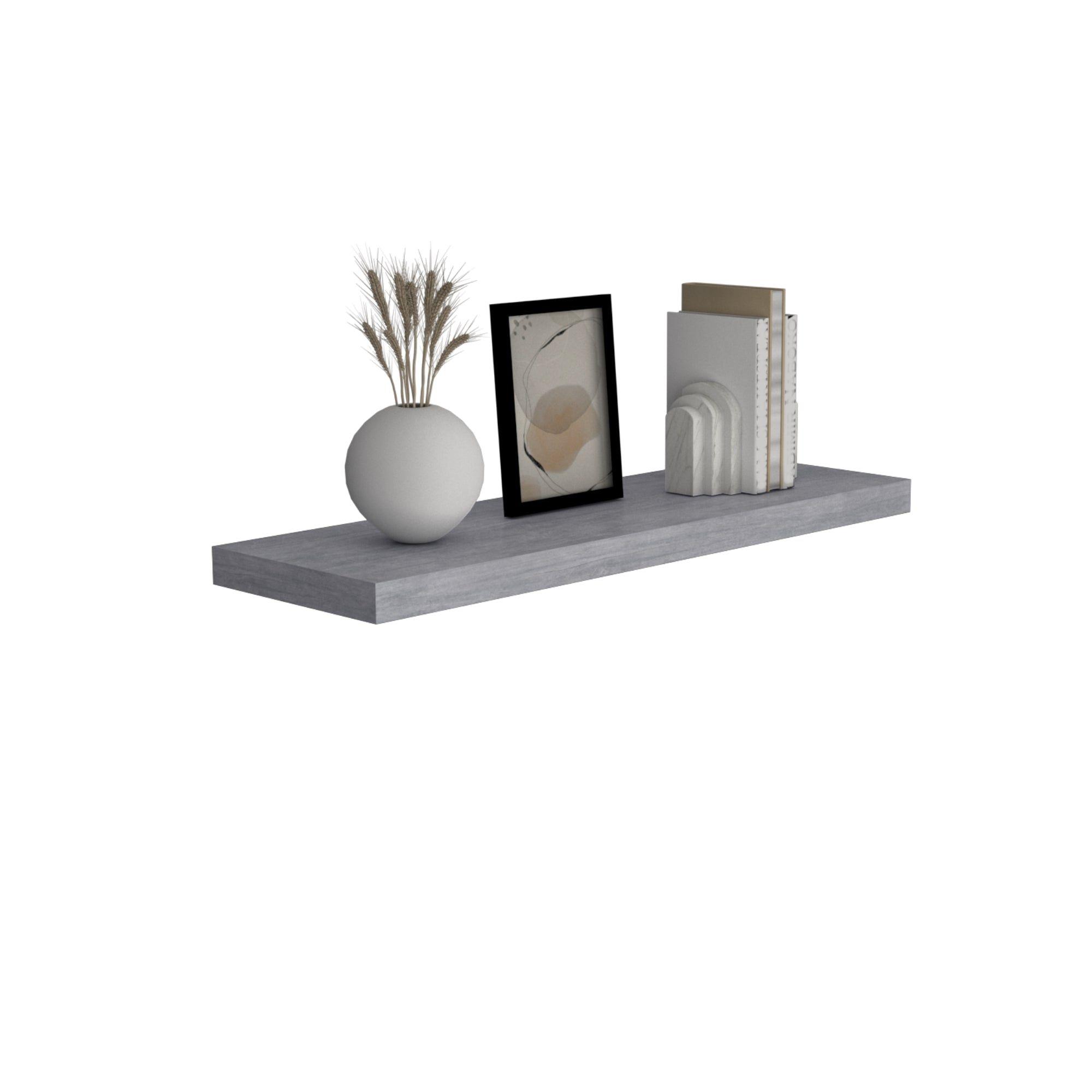 REPISA FLOTANTE 80x25x3,8 CM FM-041G X1 UNIDAD - GRIS CLARO-2