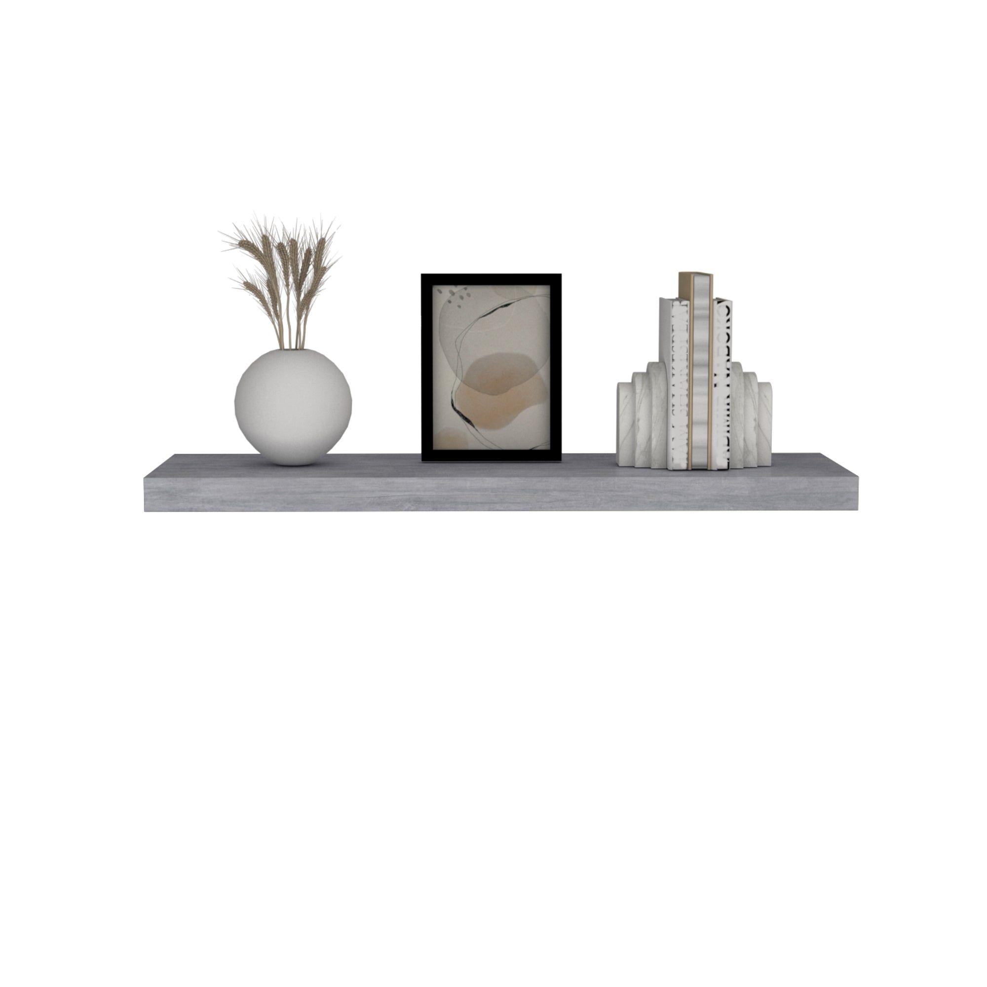 REPISA FLOTANTE 80x25x3,8 CM FM-041G X1 UNIDAD - GRIS CLARO-3