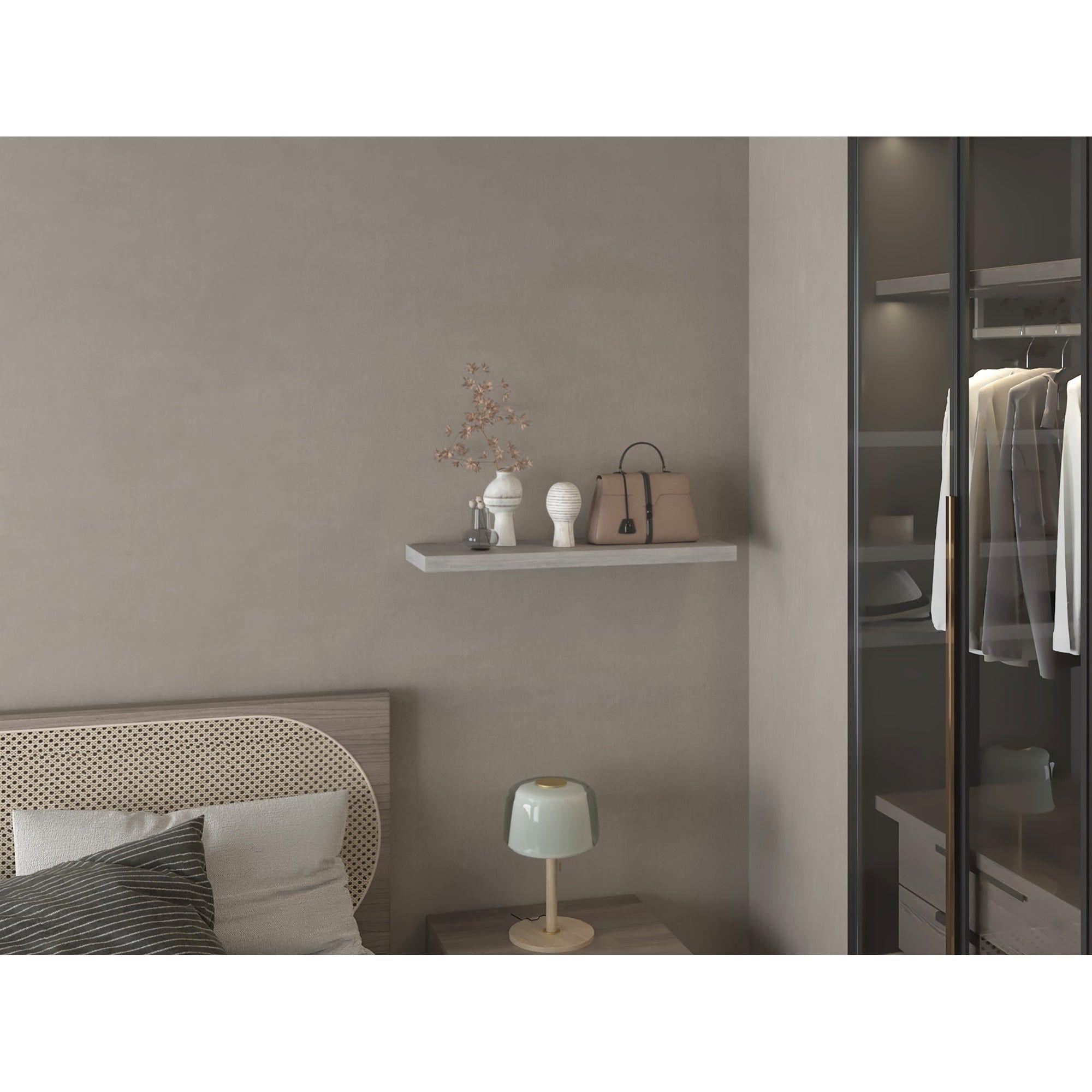 REPISA FLOTANTE 80x25x3,8 CM FM-041G X1 UNIDAD - GRIS CLARO-4