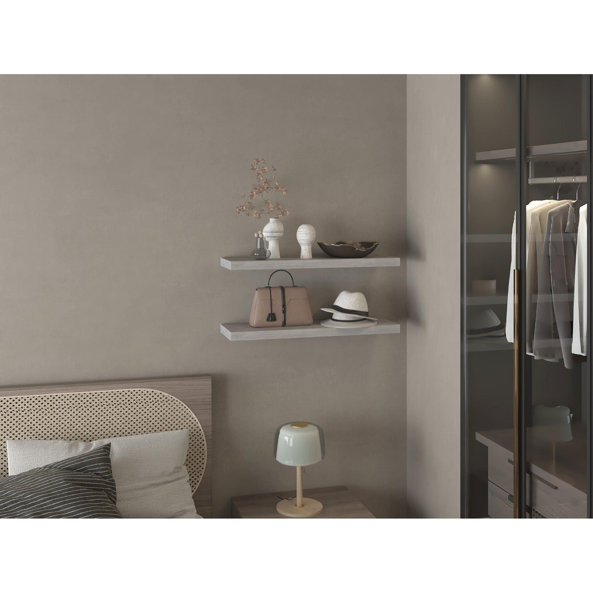 REPISA FLOTANTE 80x25x3,8 CM FM-041G X1 UNIDAD - GRIS CLARO-5