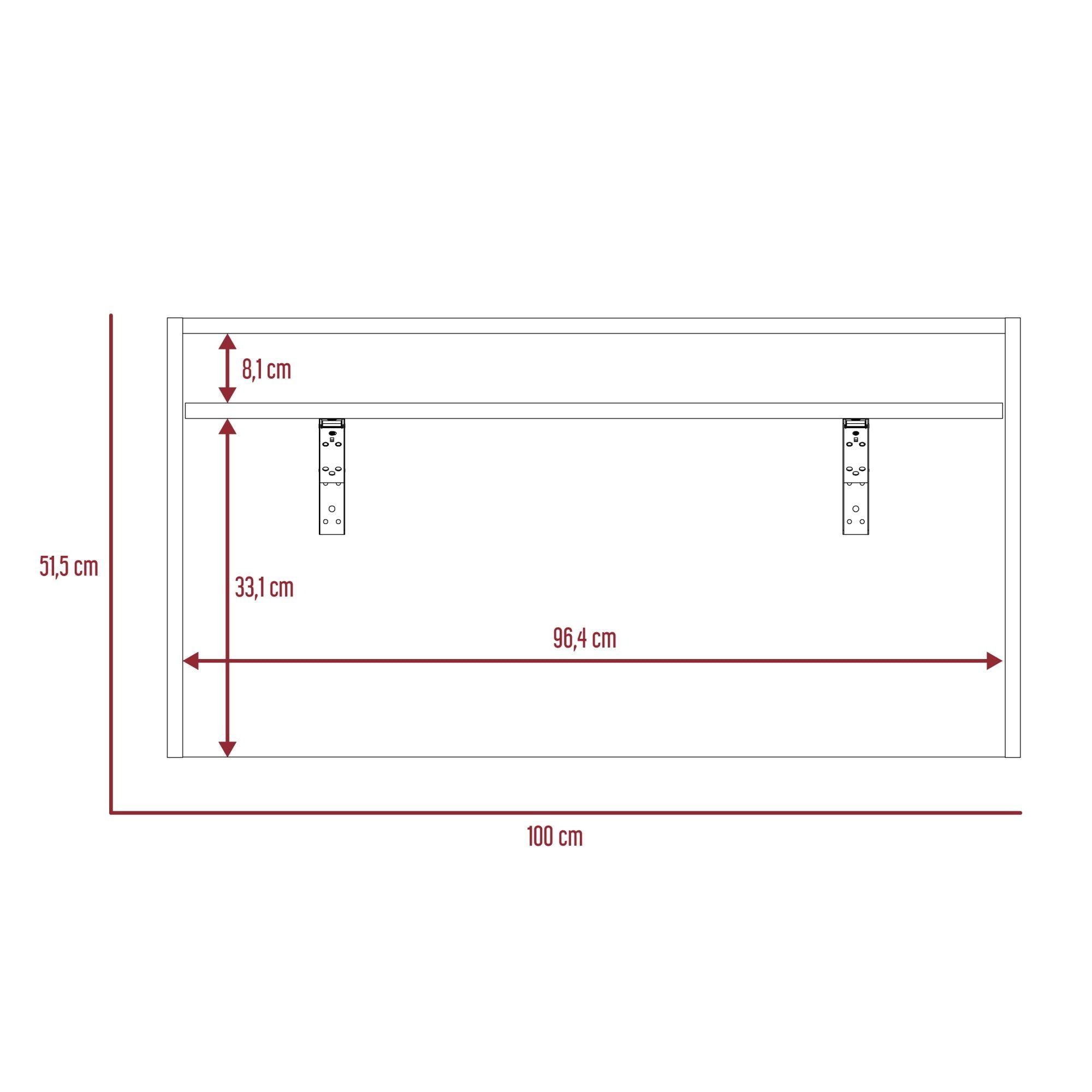 ESCRITORIO ABATIBLE DE PARED FM-040B BLANCO Y PLOMO-7