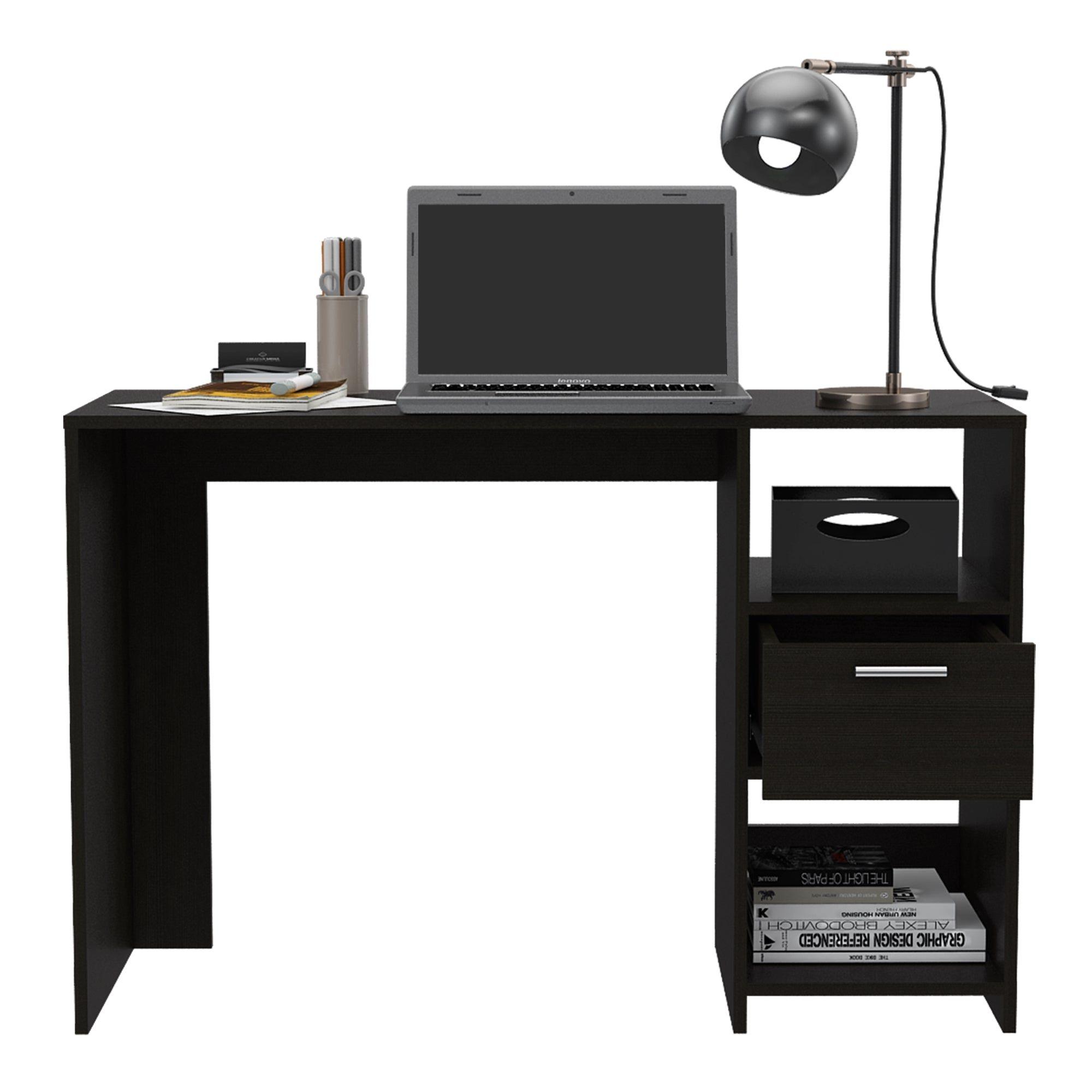 ESCRITORIO 1 CAJON 2 REPISAS FM-021N NEGRO-3