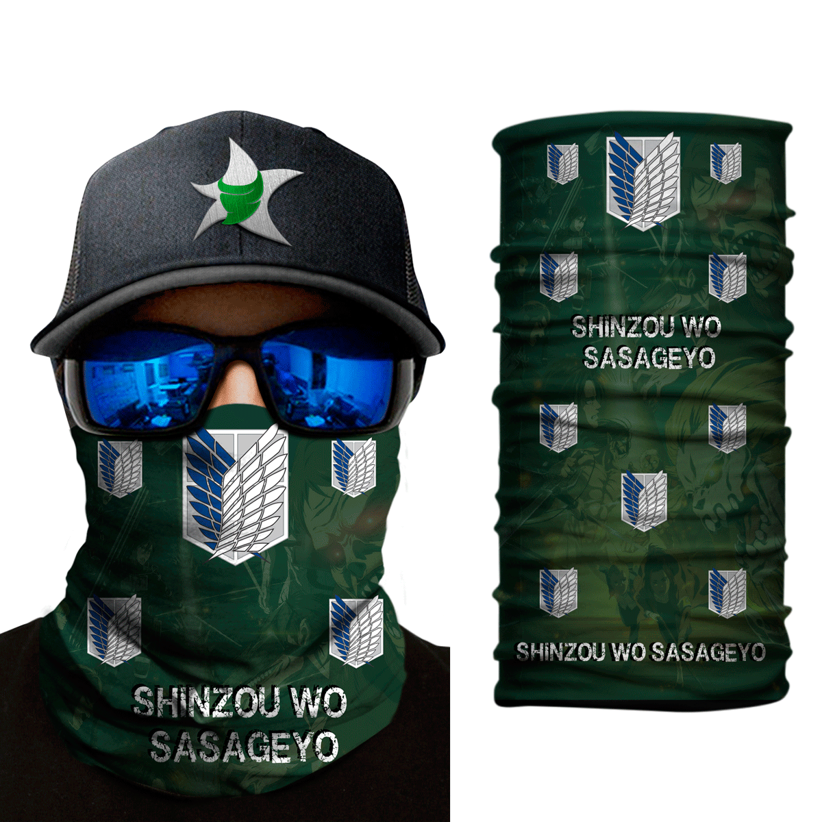 Bandana, Fugaz Store, Verde, Legión Reconocimiento Shingeki-2