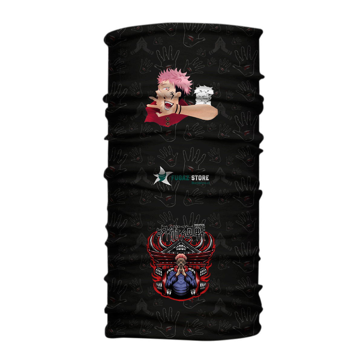 Bandana, Fugaz Store, Negro, Sukuna-2