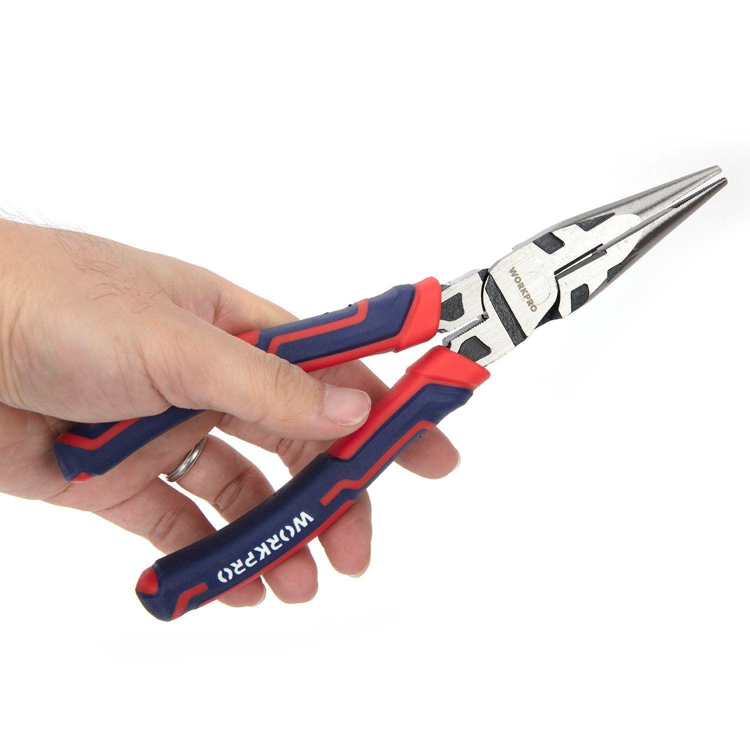 ALICATE PUNTA LARGA CR-V PROFESIONAL 8"-2