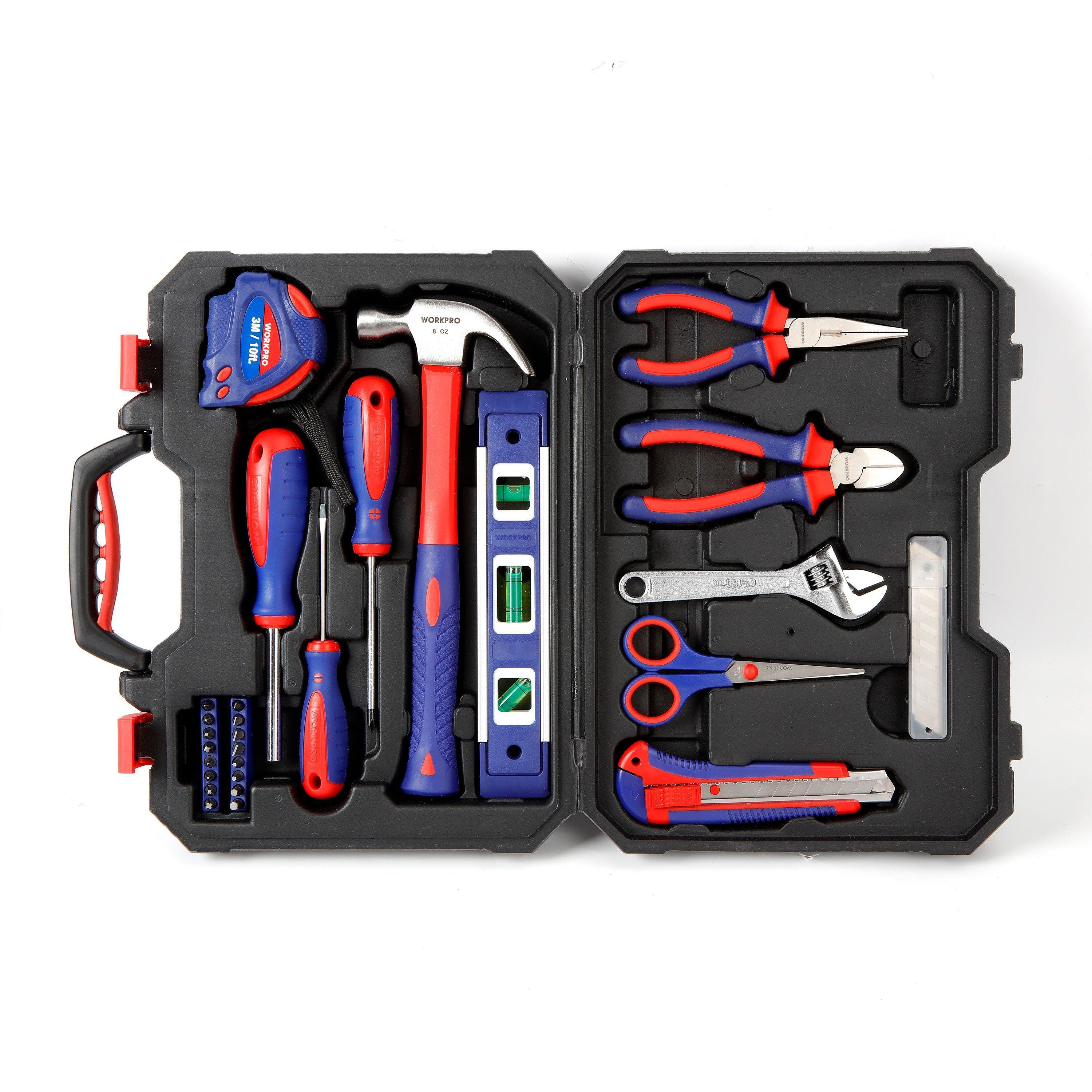 JUEGO SET DE HERRAMIENTAS CAJA PLÁSITCA HOGAR 28 PIEZAS-2