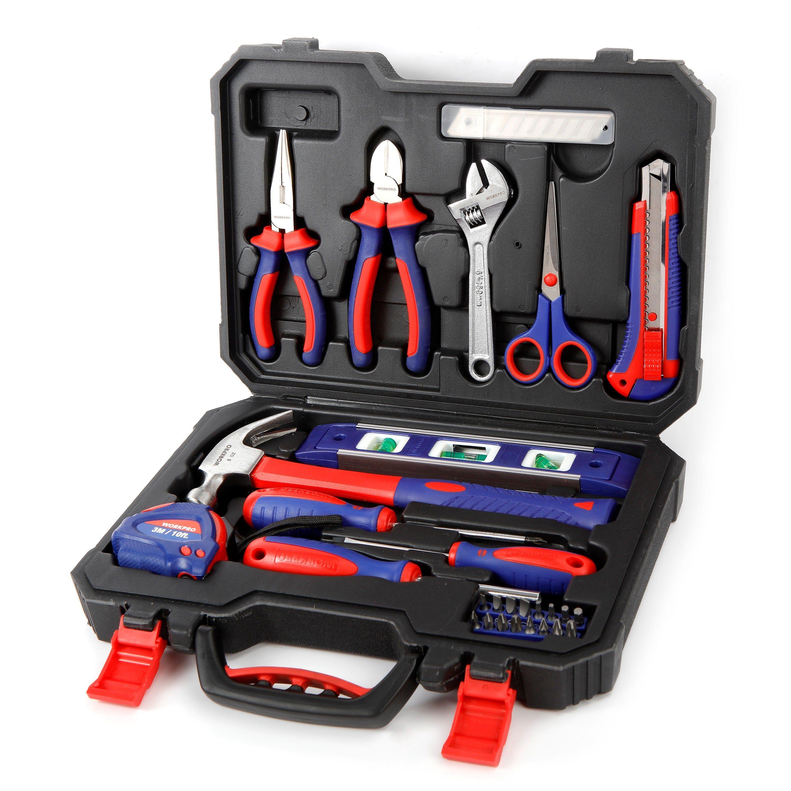 JUEGO SET DE HERRAMIENTAS CAJA PLÁSITCA HOGAR 28 PIEZAS-3