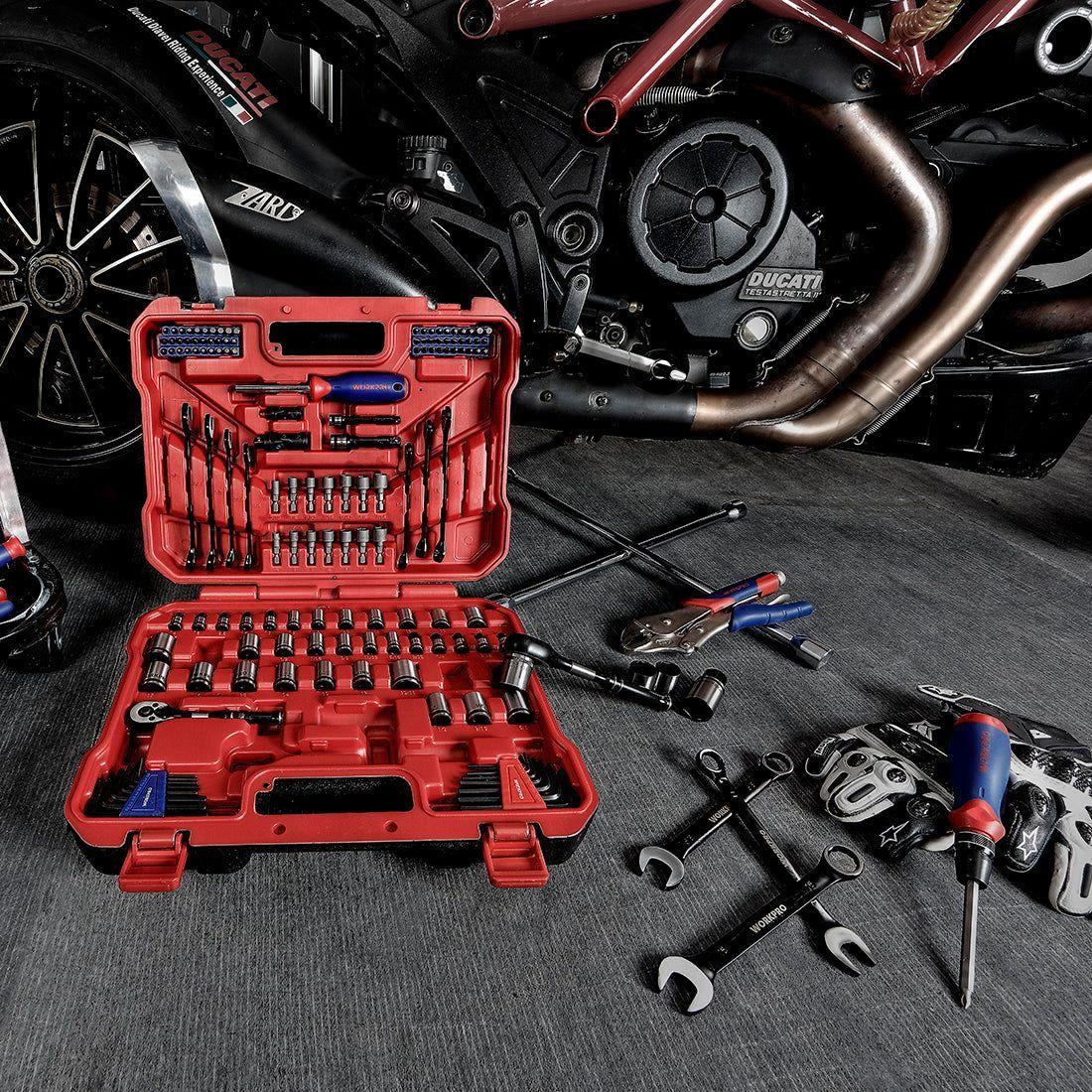 JUEGO SET DE HERRAMIENTAS MECÁNICAS PREMIUM 145 PIEZAS-5