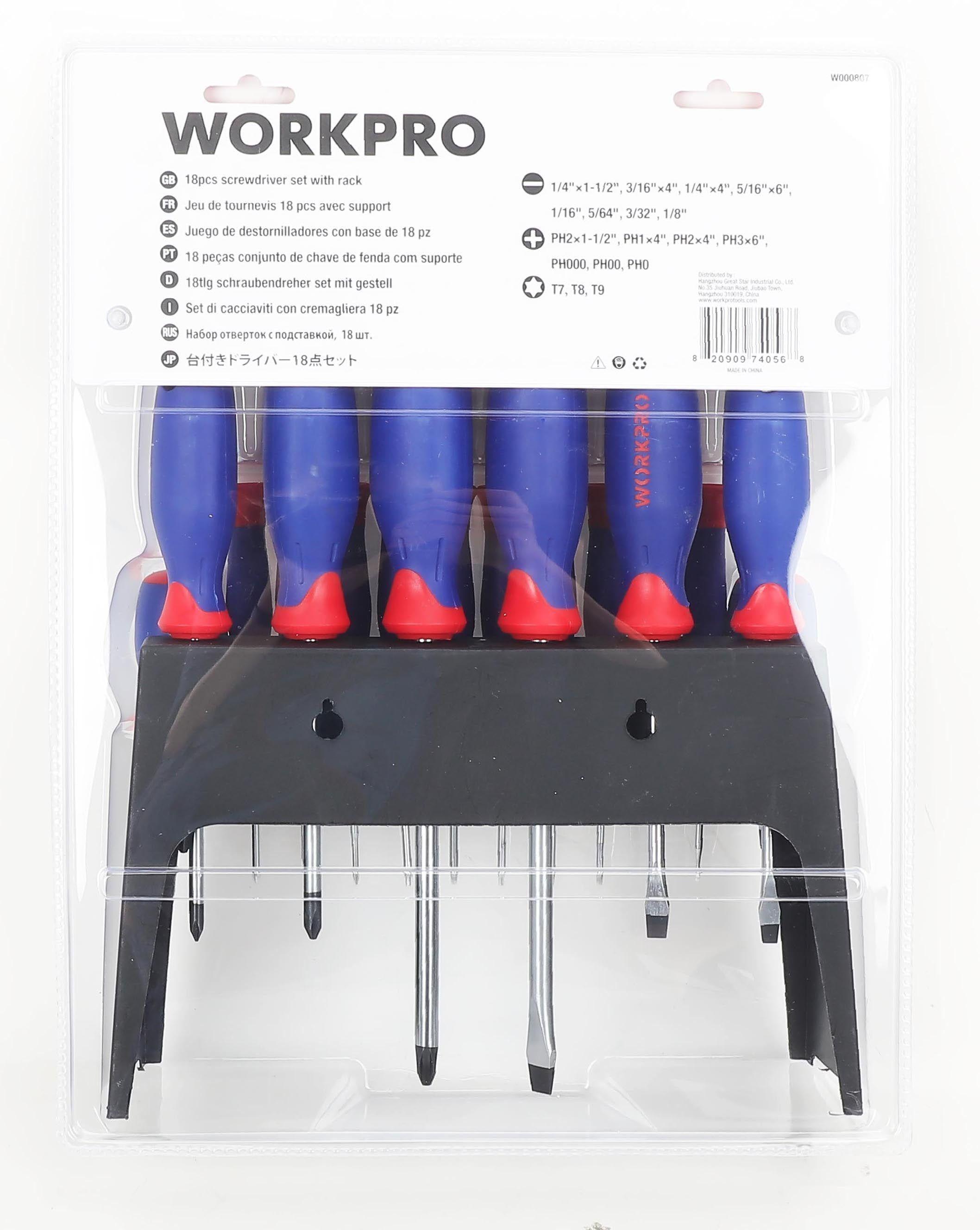 JUEGO SET DE DESTORNILLADOR CON BASE 18 PIEZAS-2