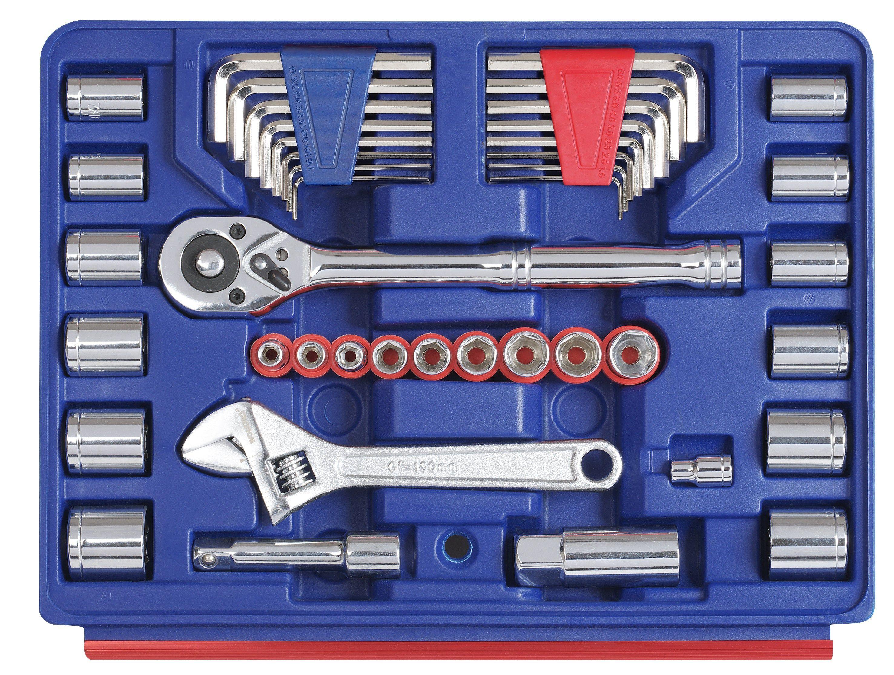 JUEGO SET HERRAMIENTAS MALETÍN 3 COMPARTIMIENTOS 125 PIEZAS-2