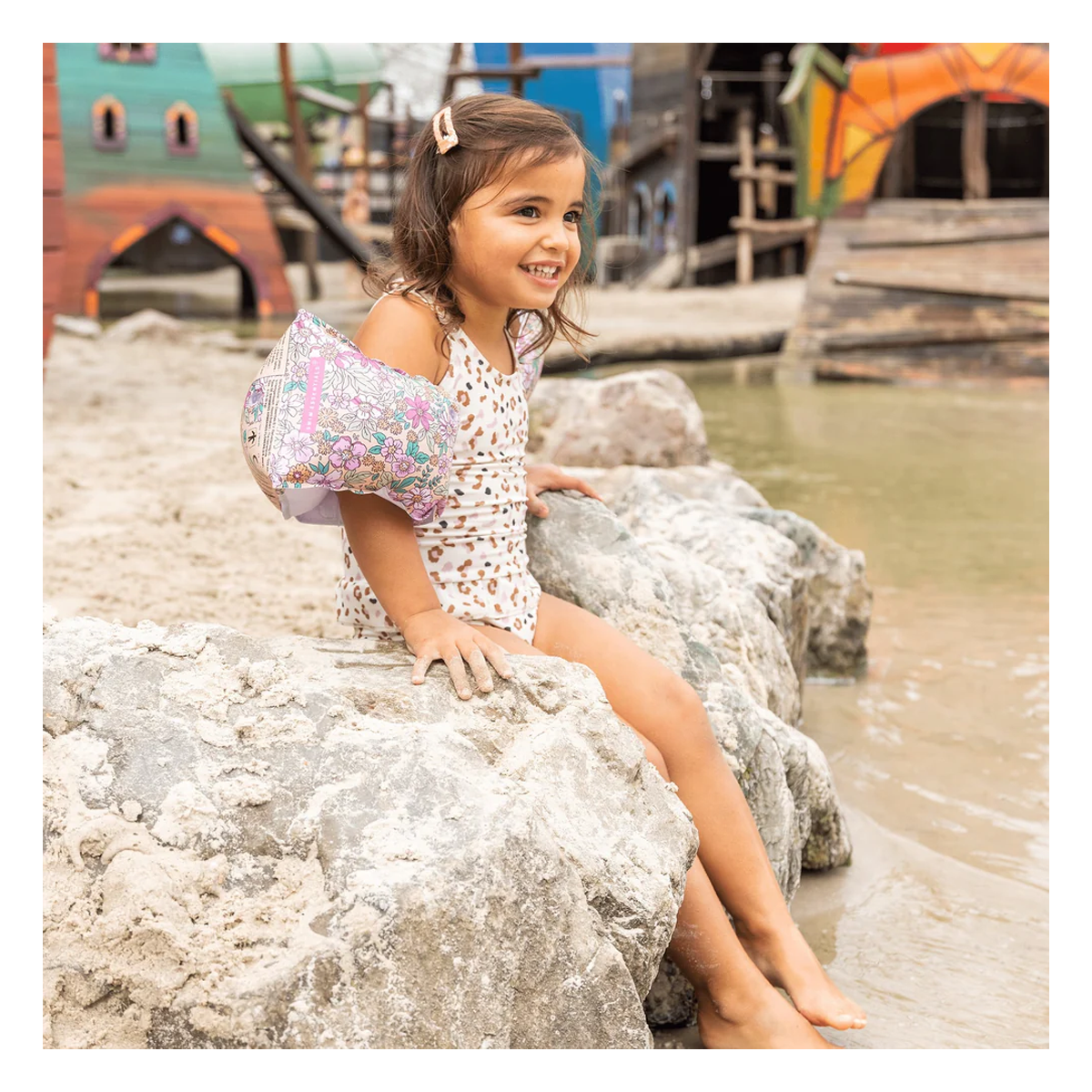 Alitas Flotador Floriadas Swim Essentials-5