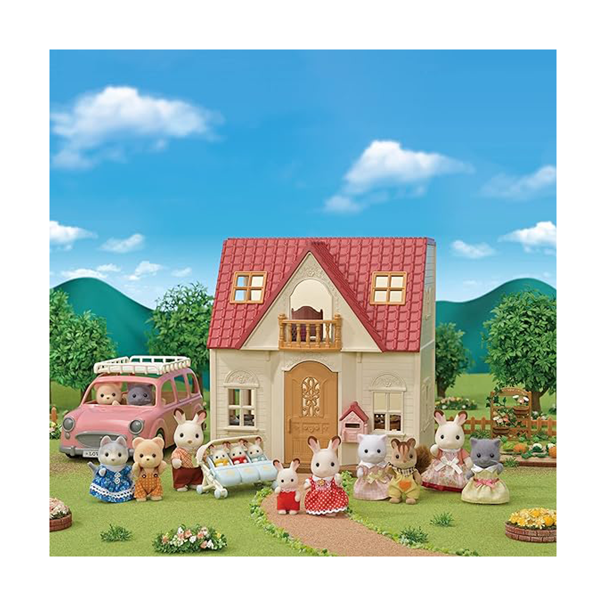 Cabaña Techo Rojo Sylvanian Families-2