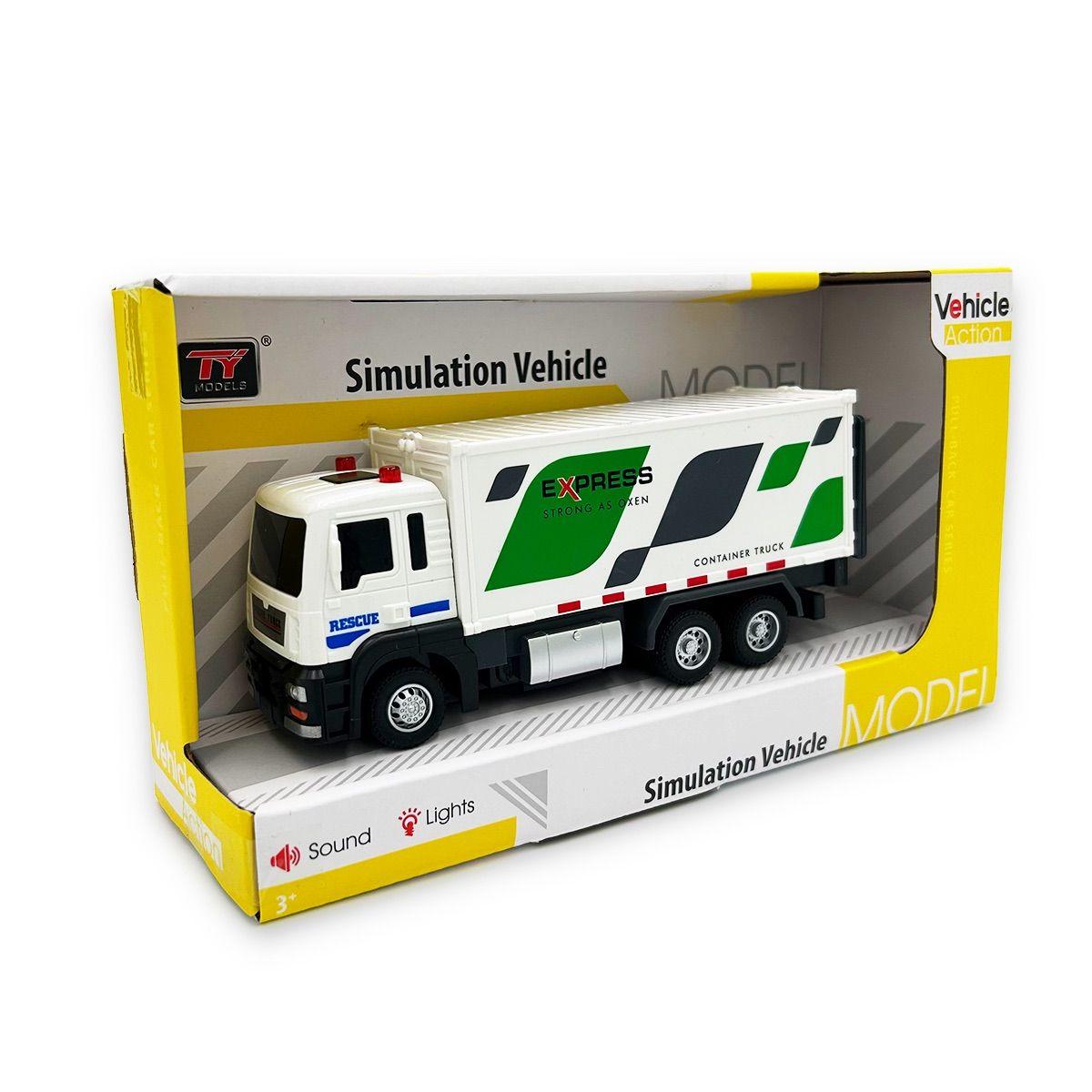 Camión Contenedor a Fricción con Luces y Sonidos Magnetics-2