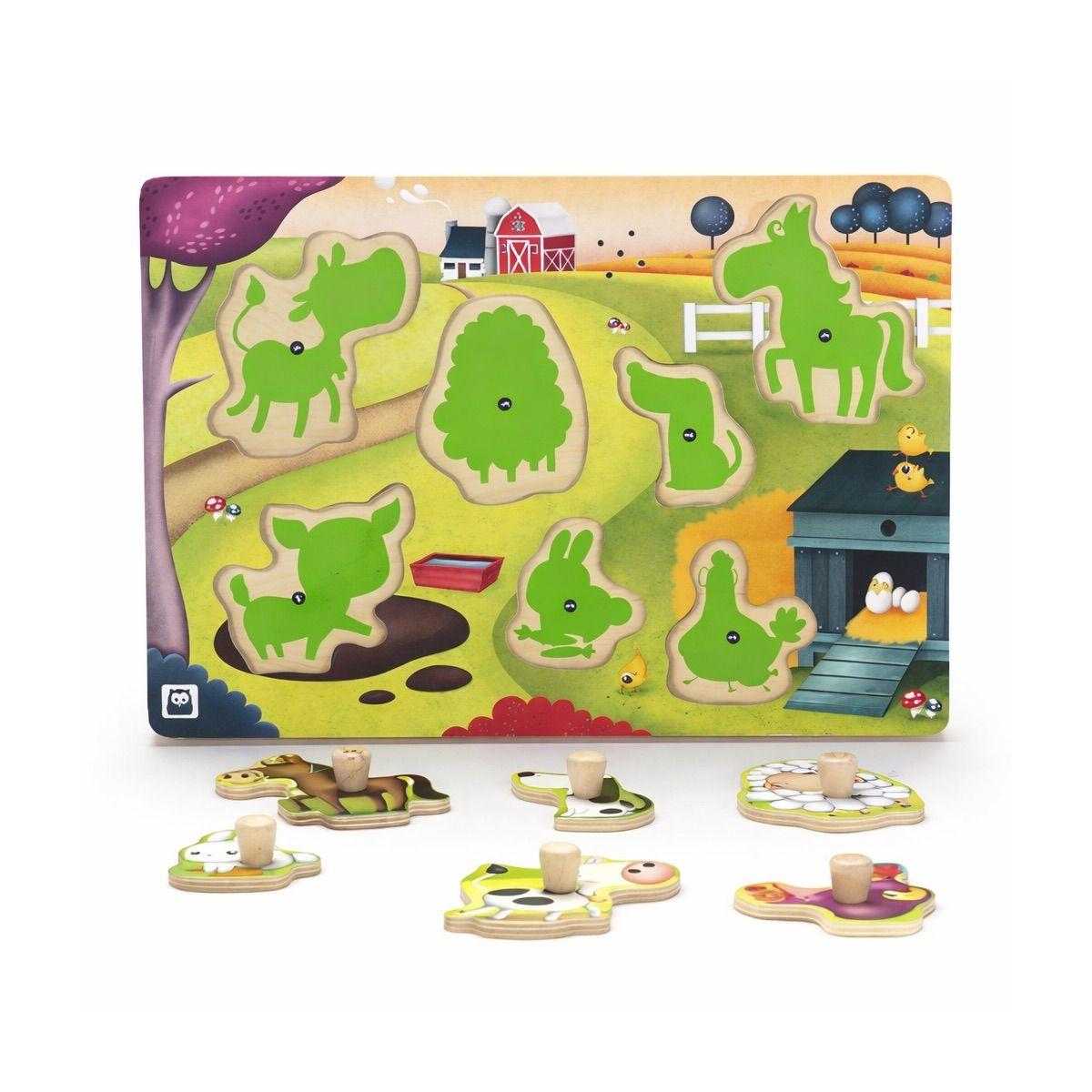 Puzzle Musical Animales de la Granja Eureka Kids-1