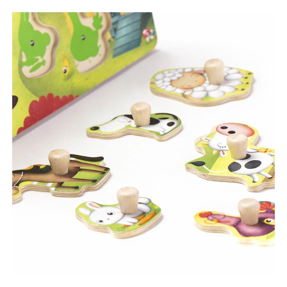 Puzzle Musical Animales de la Granja Eureka Kids-3