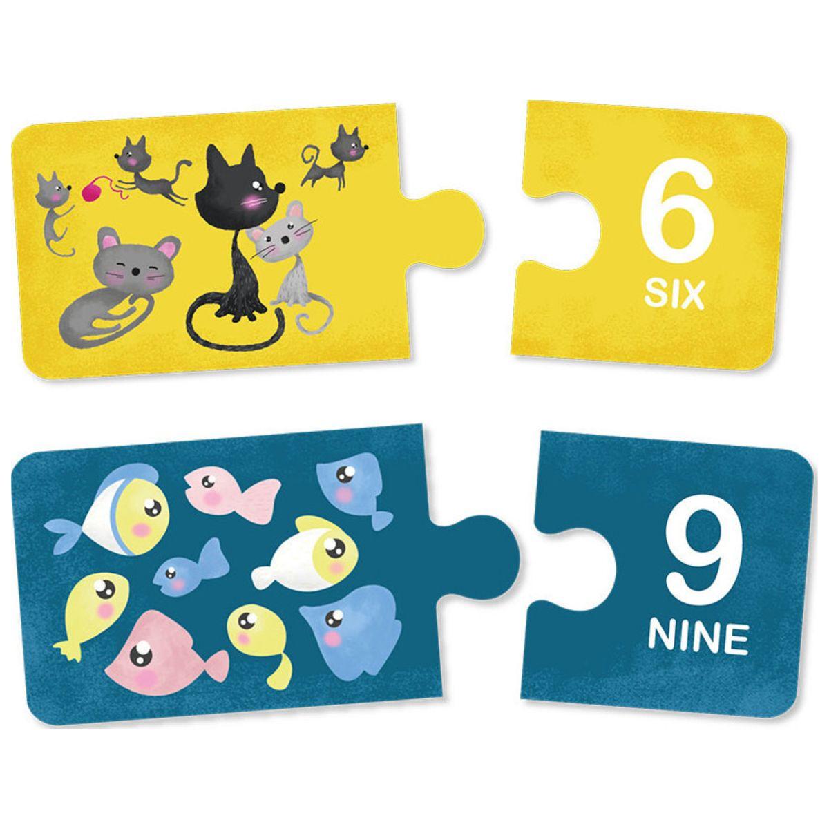 Animales y Números Eurekakids Puzzle Educativo-1