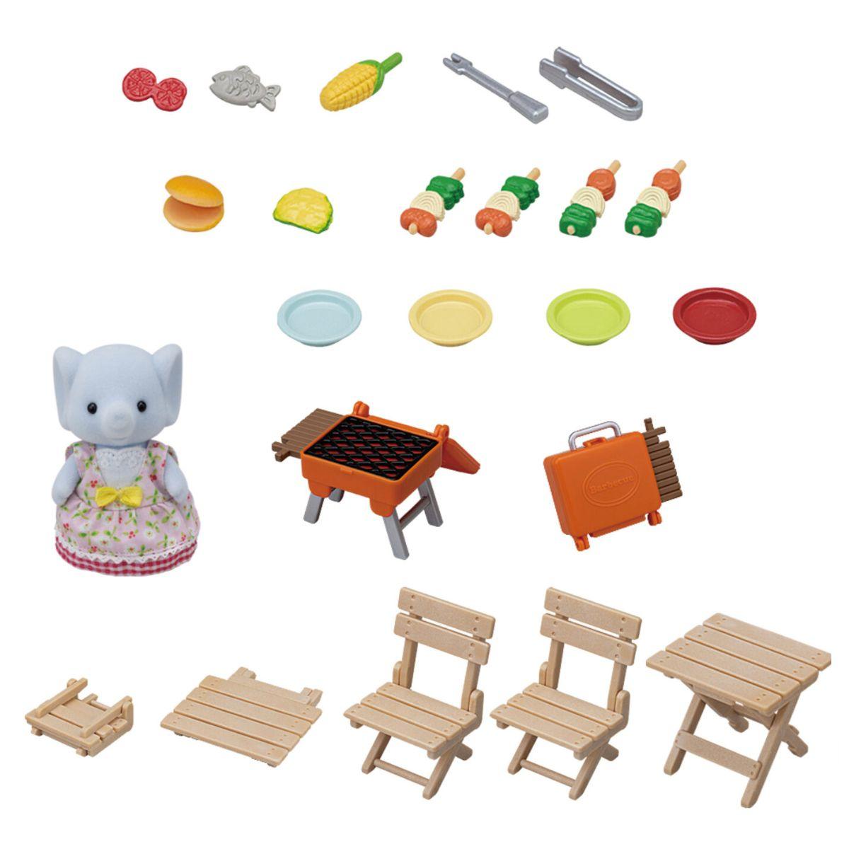Elefante Niña Sylvanian Families Set Picnic-1