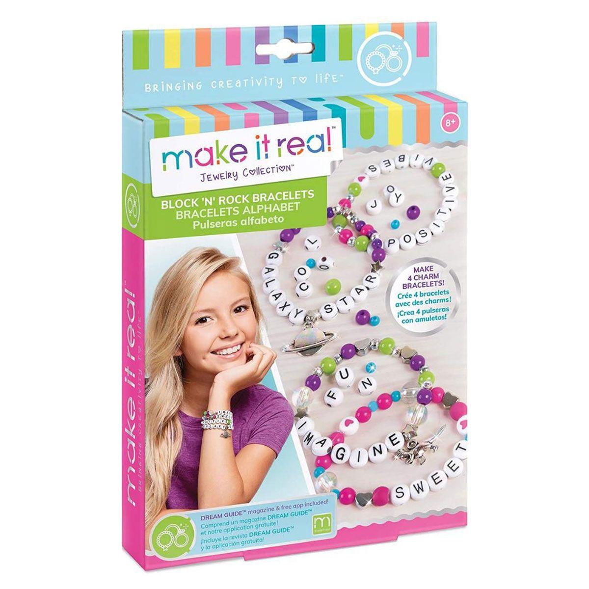Pulseras con Letras Make It Real-0