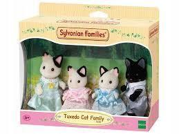 Familia Gatos Tuxedo Sylvanian Families-0