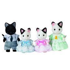Familia Gatos Tuxedo Sylvanian Families-1