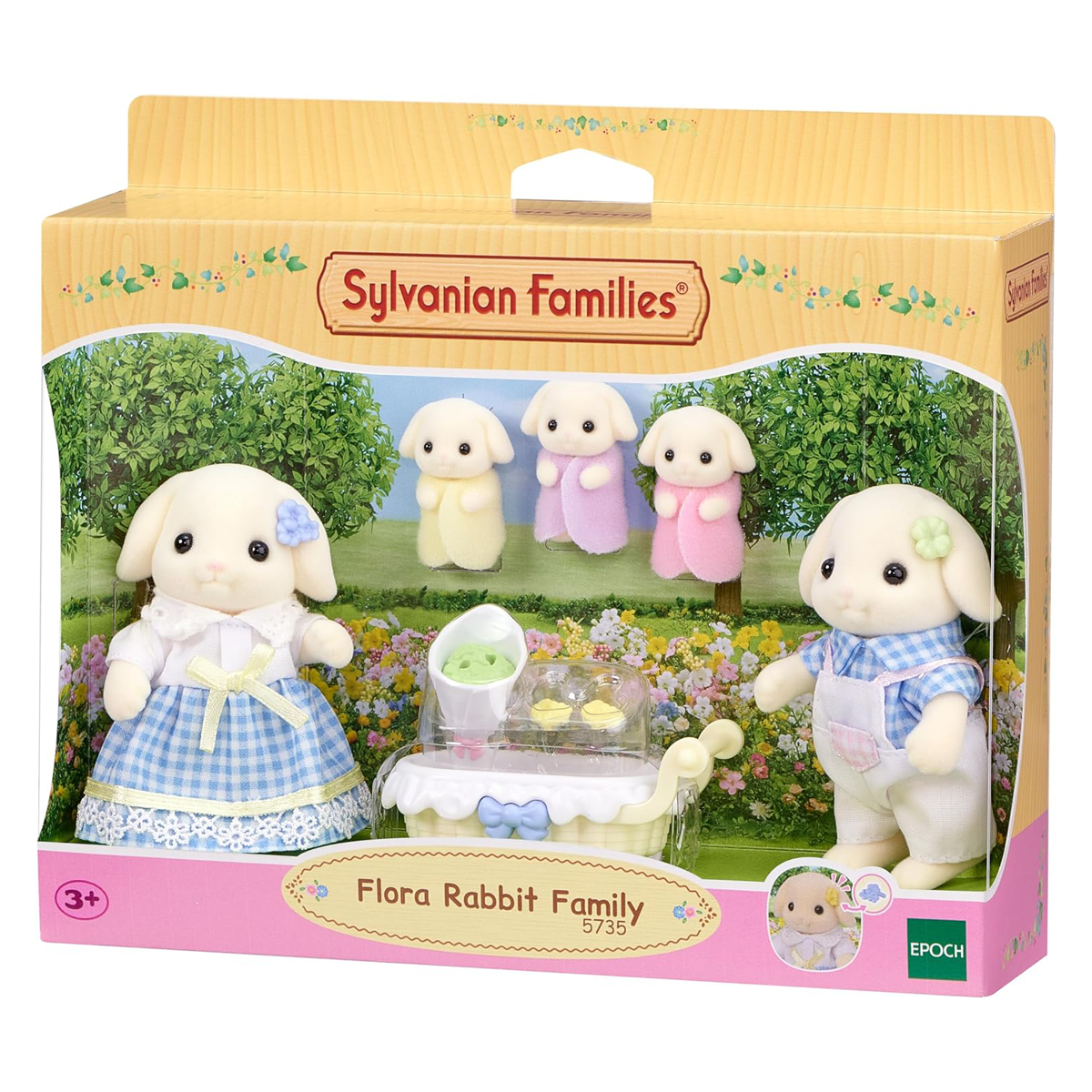 Familia Conejo Flora Sylvanian Families-0