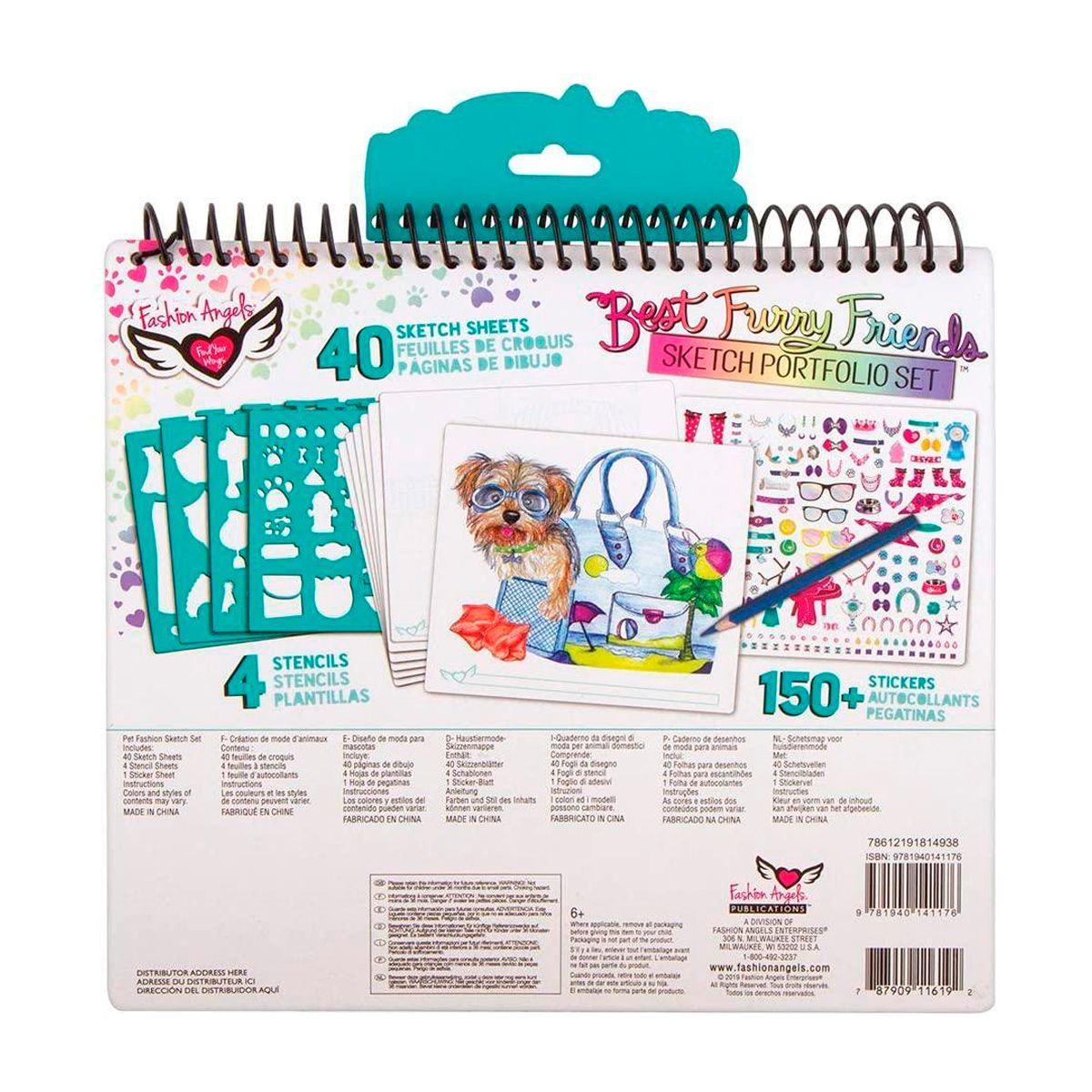 Cuaderno para Colorear Fashion Angels Pet lover-1