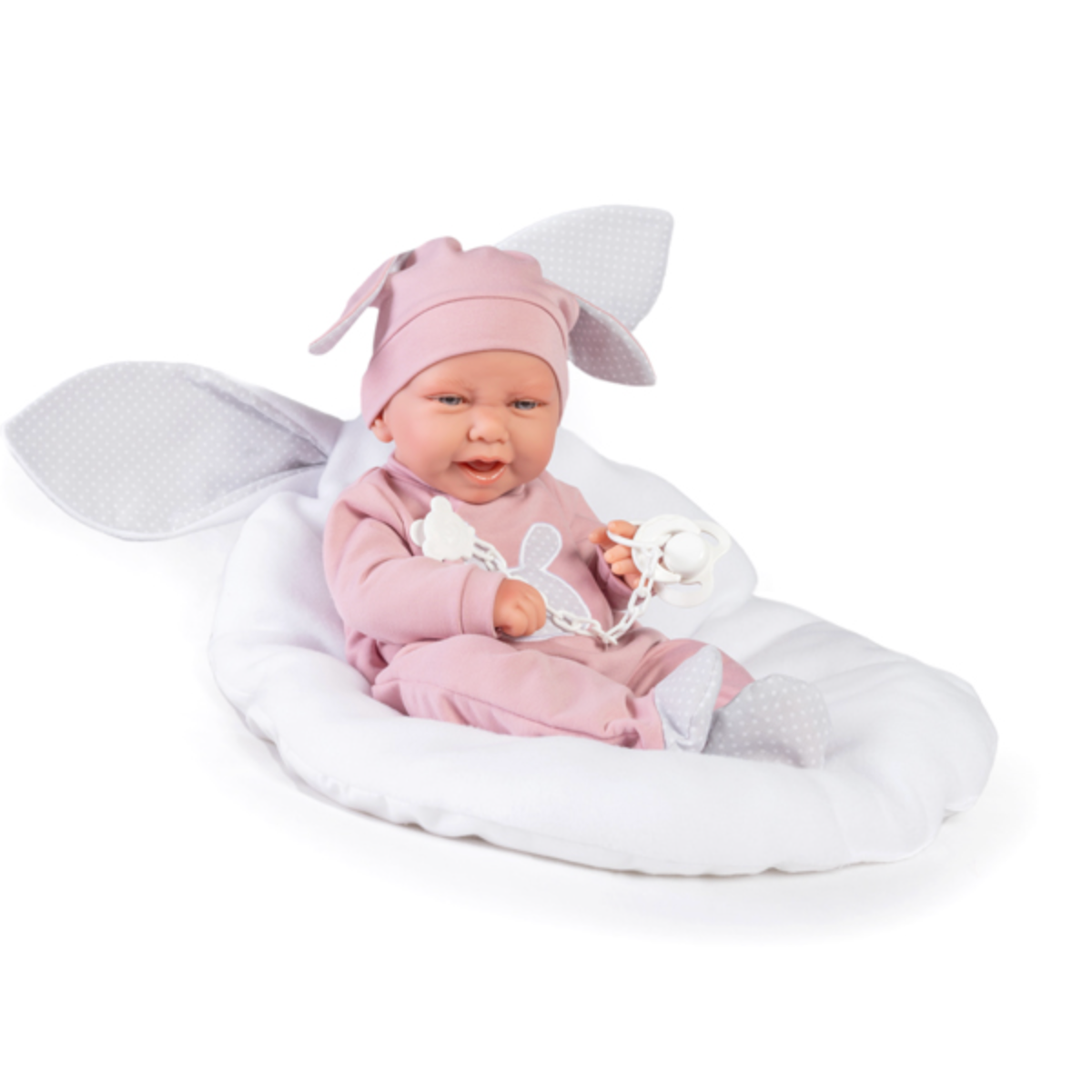 Bebé Reborn Carla Conejita Antonio Juan con Cojín-0