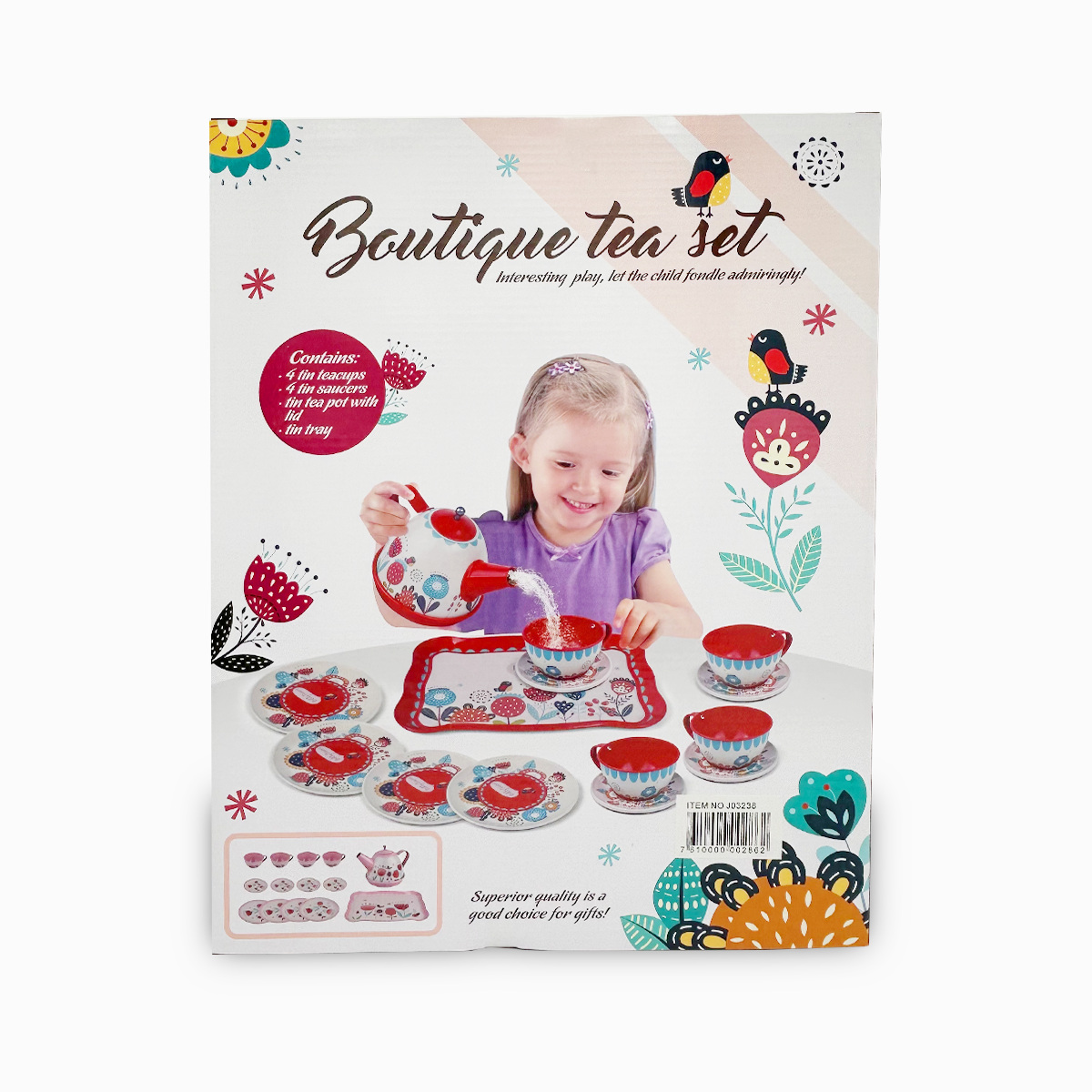 Juego de Té Boutique Rojo 15pcs-4
