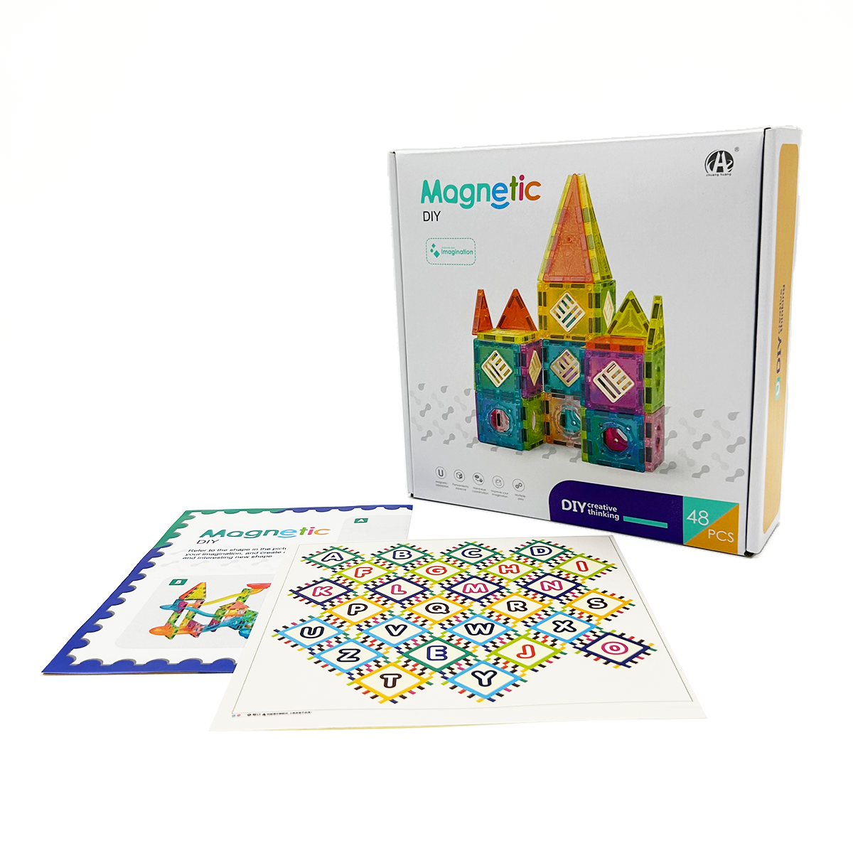 Bloques Magnéticos para Construir 48 Piezas-2