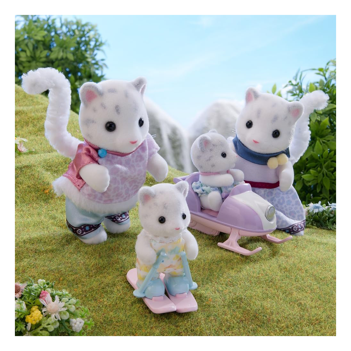 Familia Leopardo de las Nieves Sylvanian Families-2
