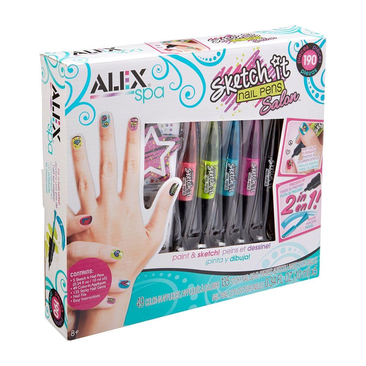 Lápices y Stickers Pinta Uñas Alex-0