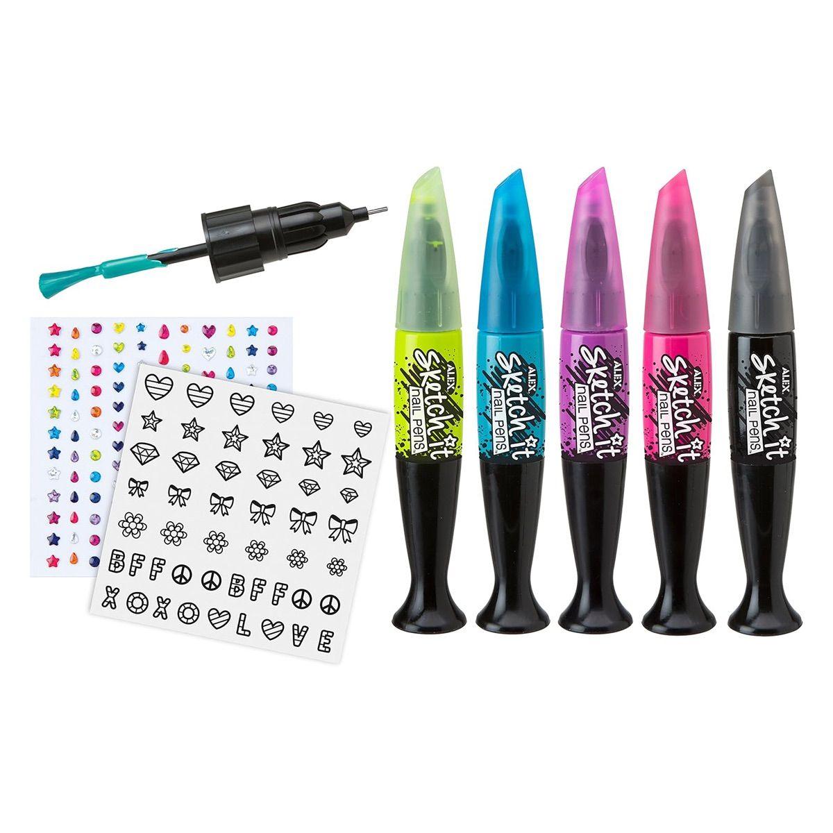 Lápices y Stickers Pinta Uñas Alex-1