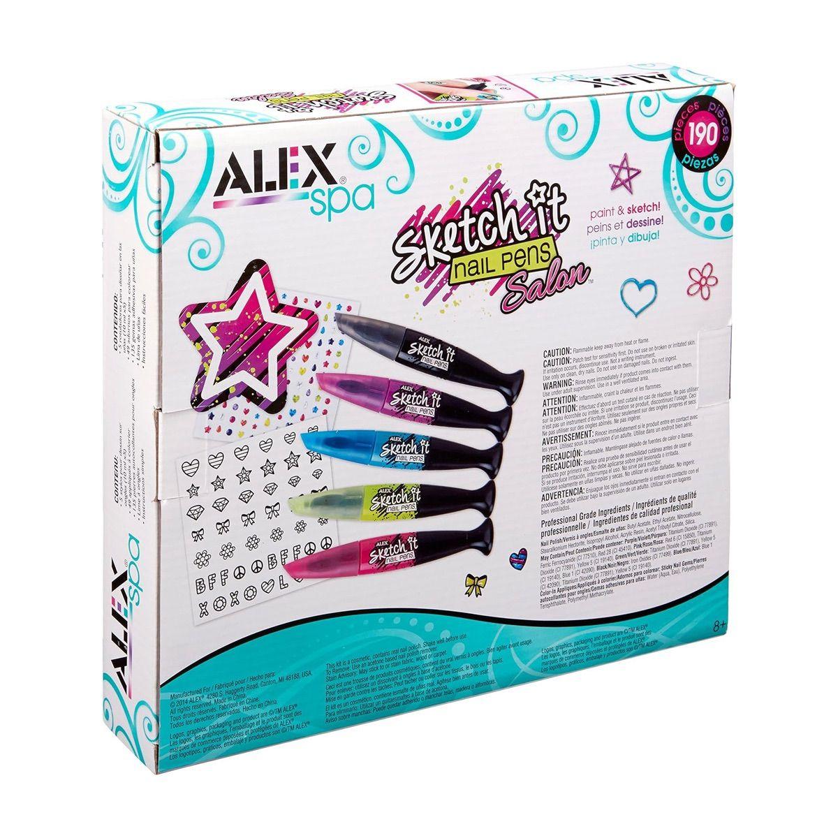 Lápices y Stickers Pinta Uñas Alex-2