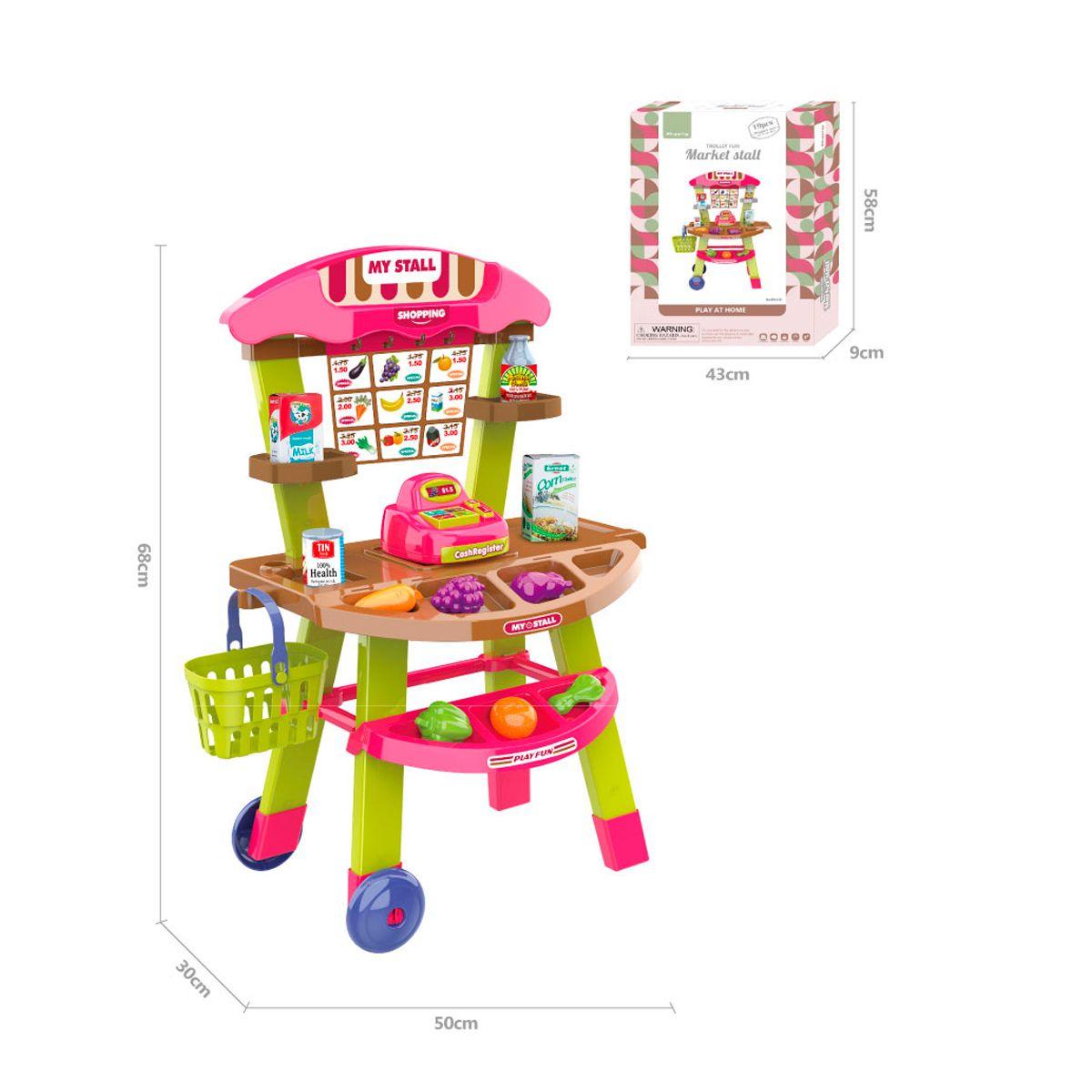 Puesto de Mercado con Caja Registradora-1