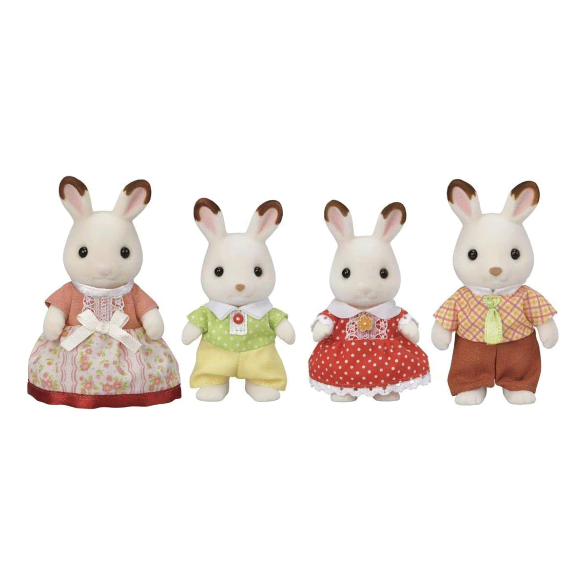 Familia Conejos Chocolate New Sylvanian Families-2