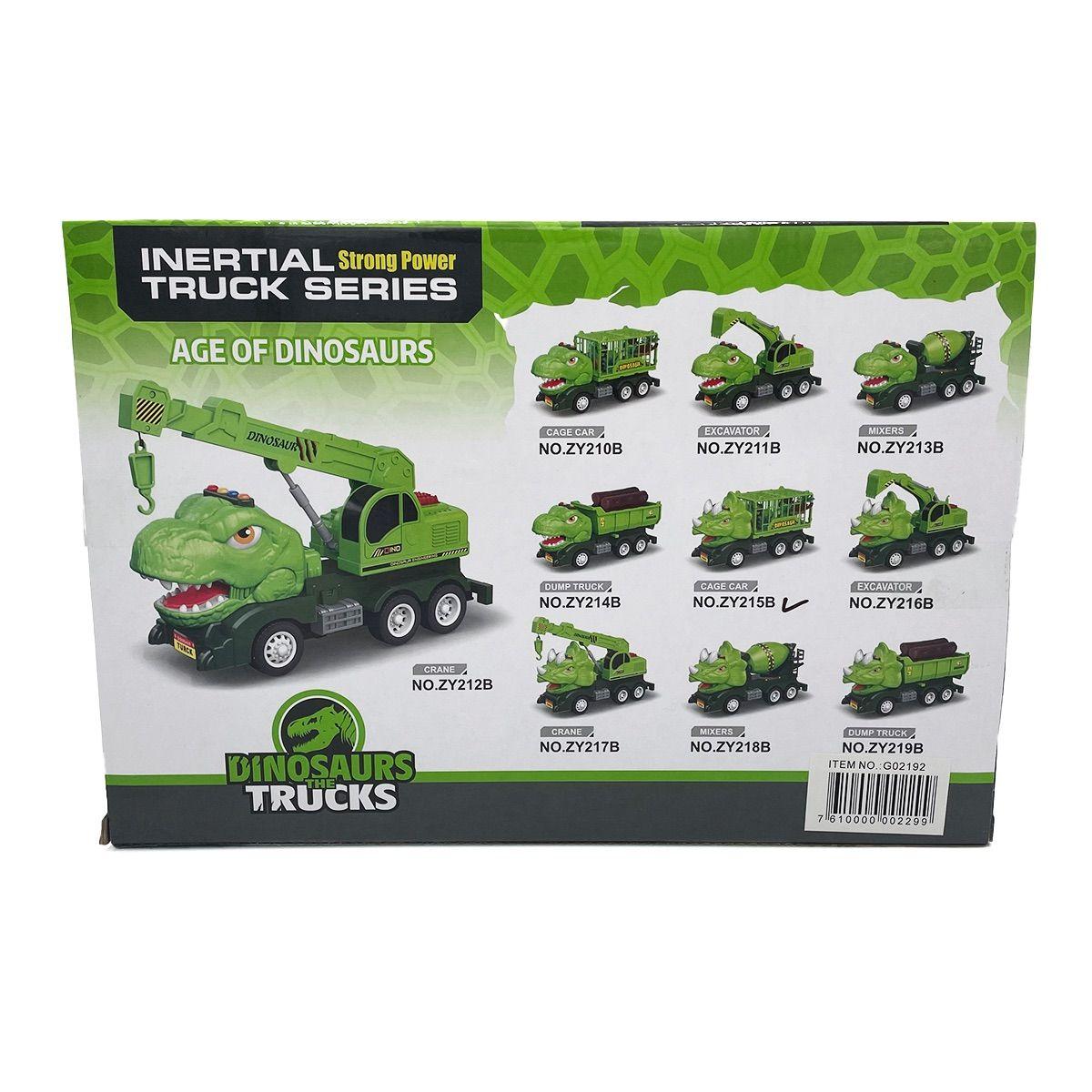 Camión Dinosaurio Verde con Sonidos Magnetics-2