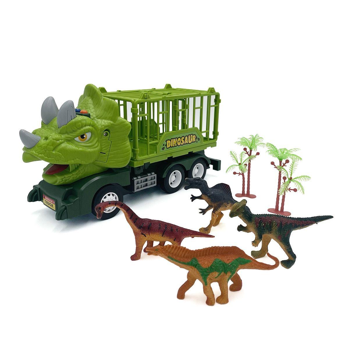 Camión Dinosaurio Verde con Sonidos Magnetics-3