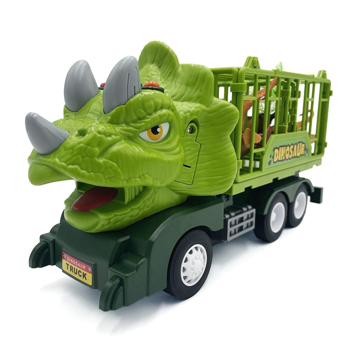 Camión Dinosaurio Verde con Sonidos Magnetics-4