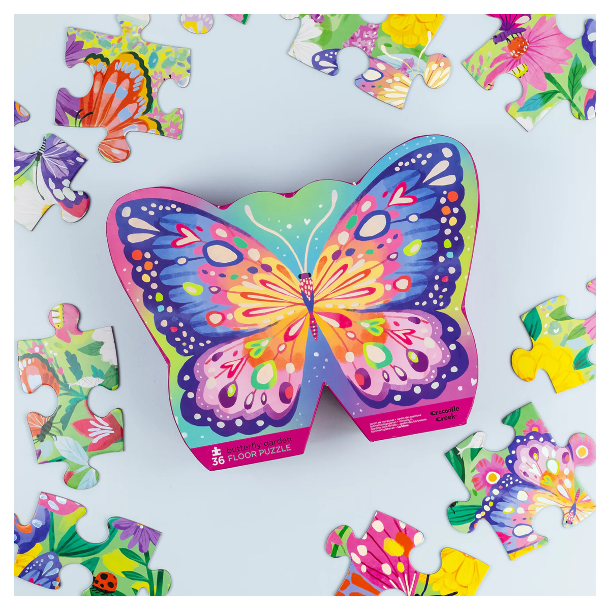 Puzzle Jardín de Mariposas 36pcs Crocodile Creek-2