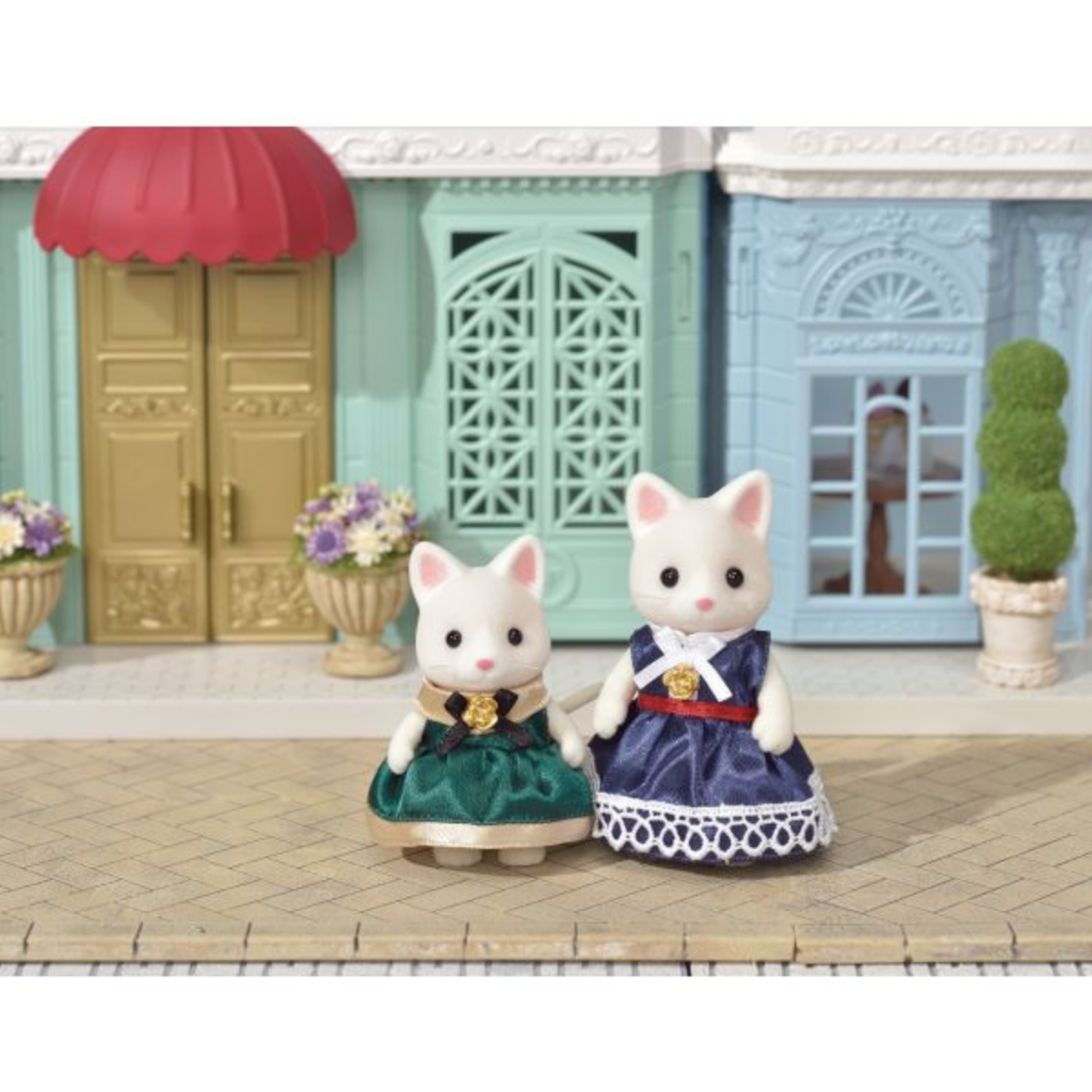 Vestidos Azul y Verde Sylvanian Families Town-2