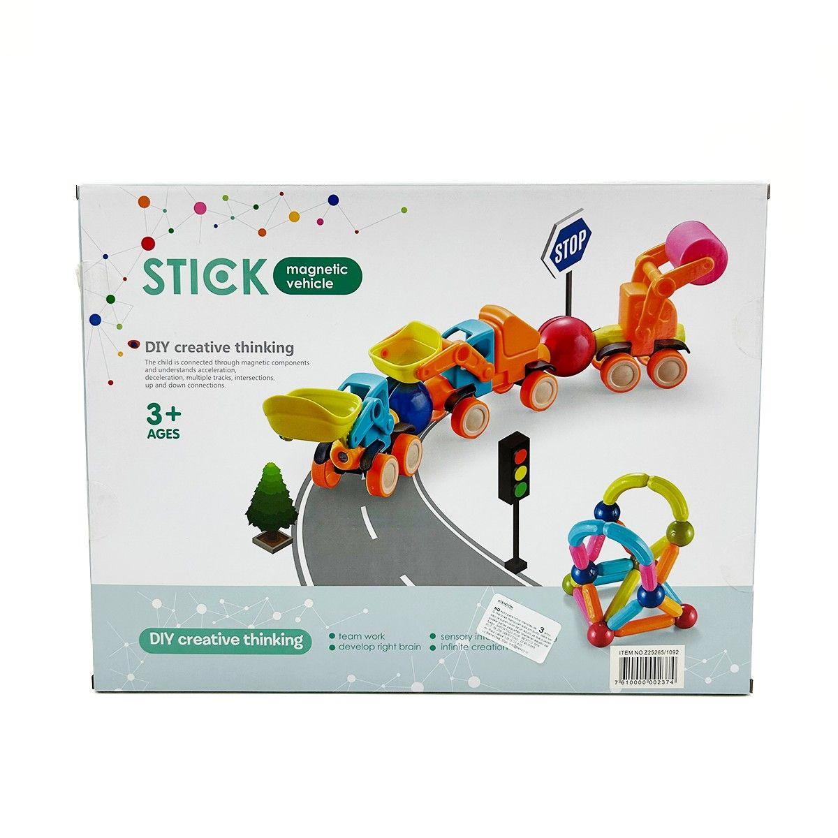 Vehículo Magnético para Construir 52pcs Magnetics-2