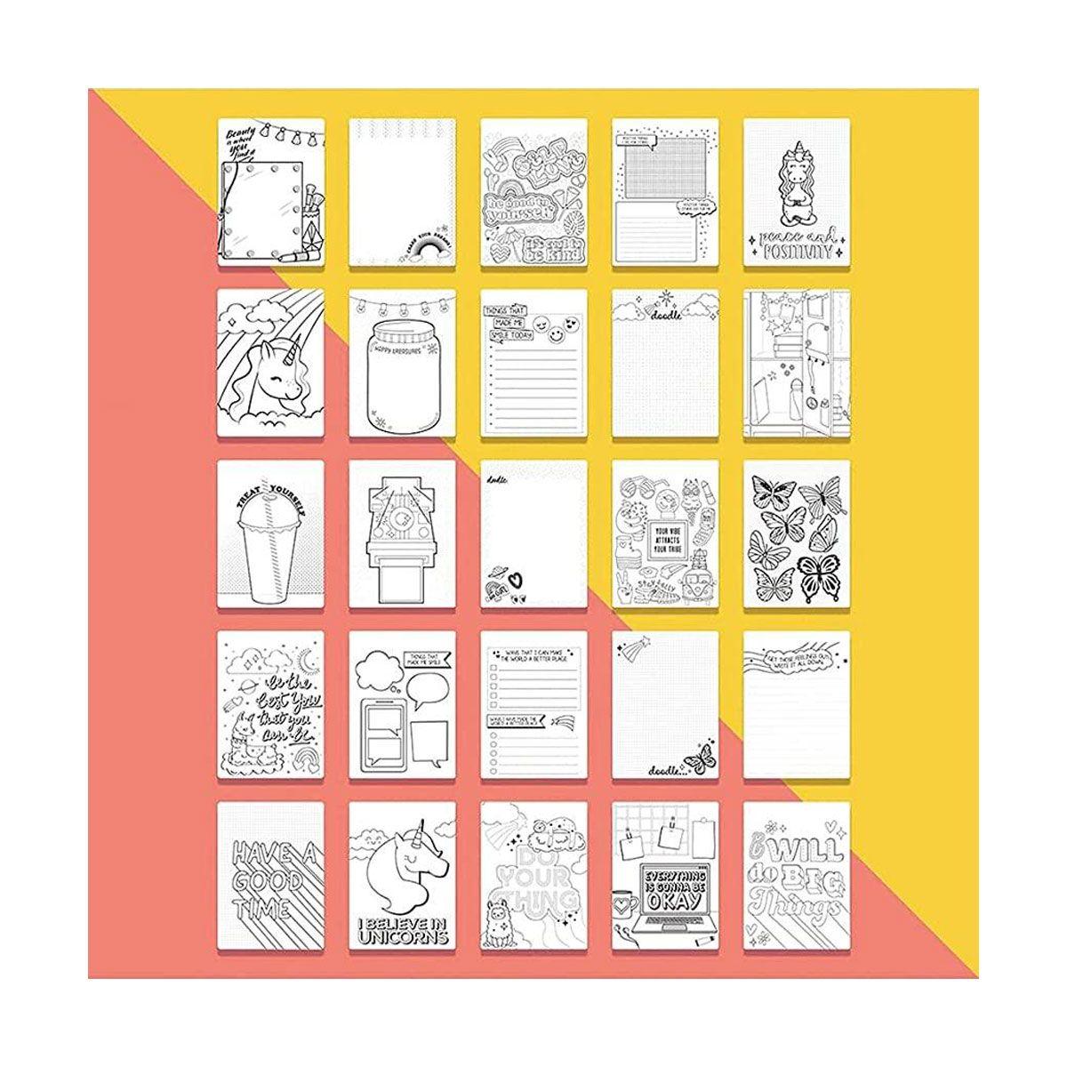 Cuaderno de Dibujos Positivos con Crayones Fashion Angels-2