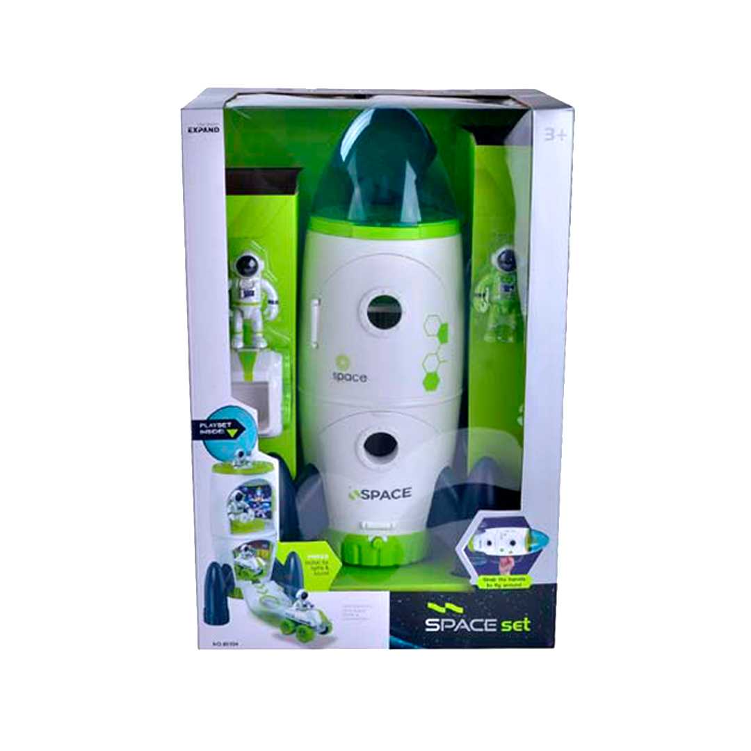 Cohete Espacial con Luces, Sonidos y Figuras-0