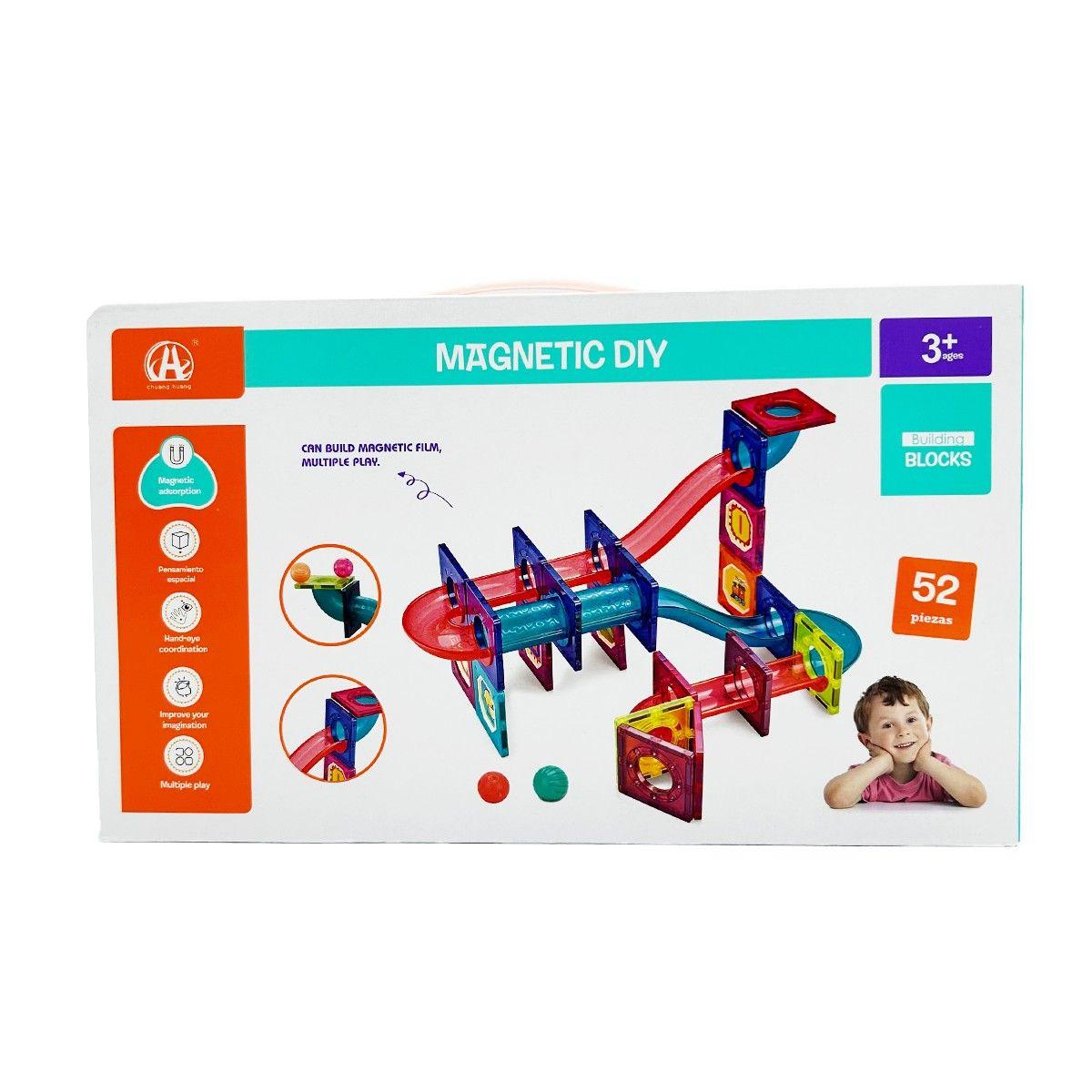 Bloques Magnéticos con Toboganes 52pcs Magnetics-2