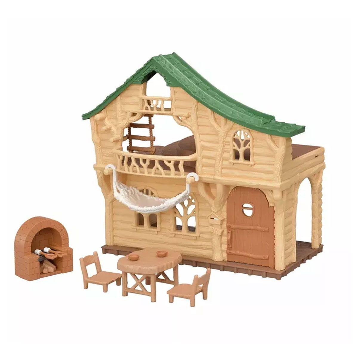 Cabaña del lago Sylvanian Families-3