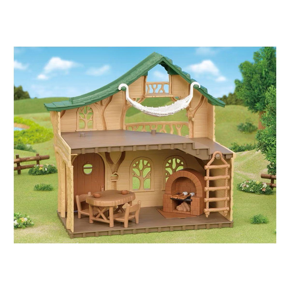 Cabaña del lago Sylvanian Families-4