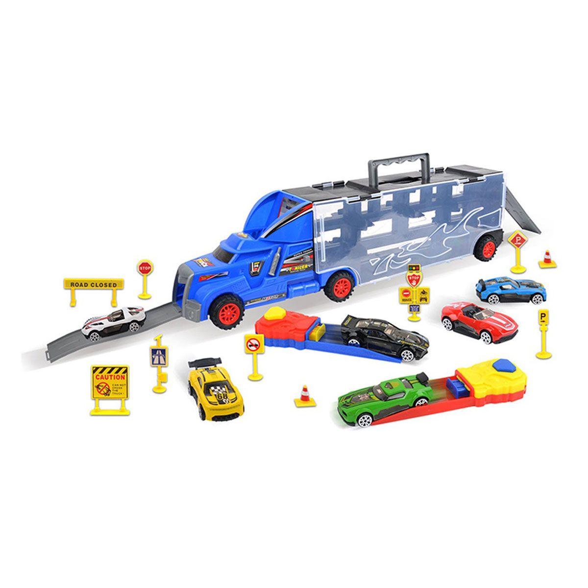 Camión Transportador con 6 Autitos-1