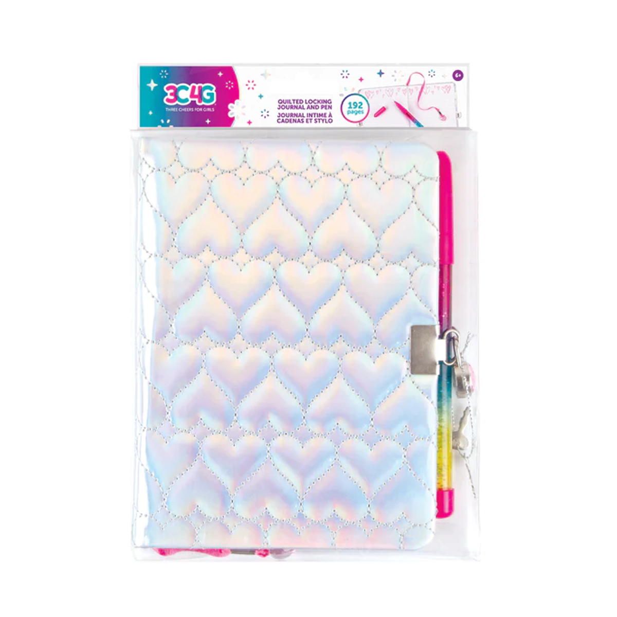 Diario Acolchado Corazones Tornasol Make It Real-0