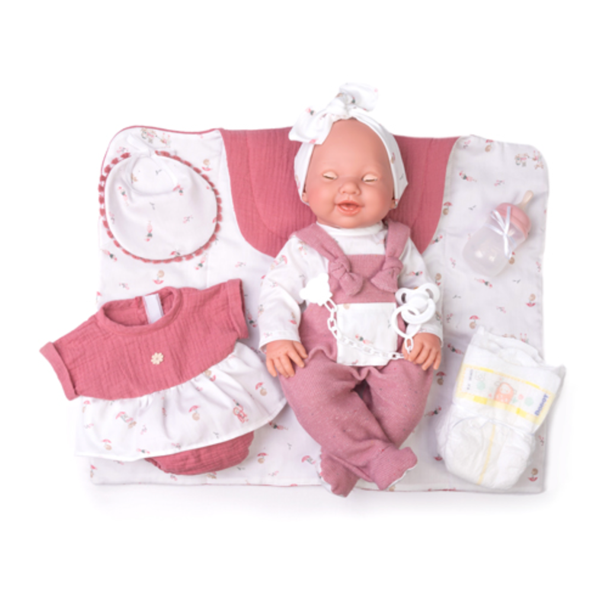 Bebé Reborn Mía Pipí Antonio Juan Cambiador y Vestido-1